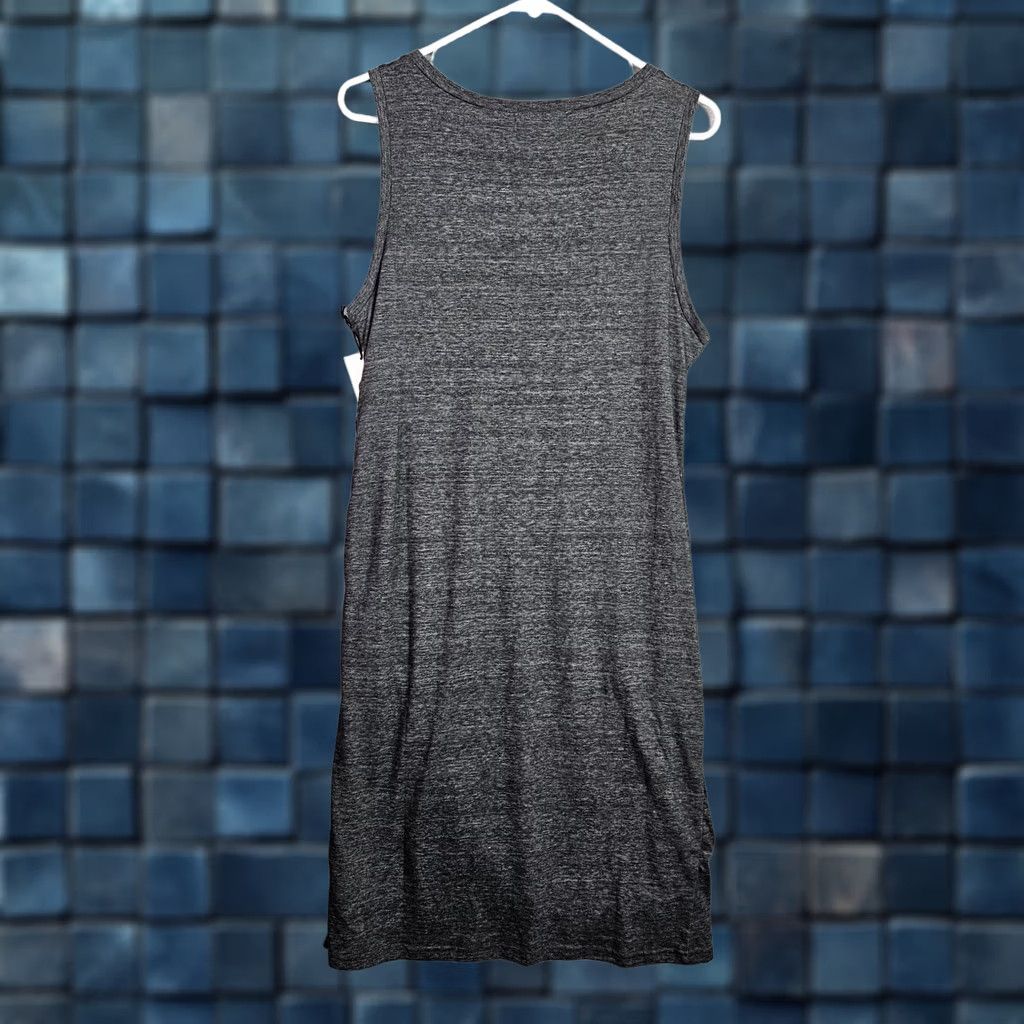 Treasure & Bond Treasure & Bond XL Gray Charcoal Heather Ruched Tank Dress Sleeveless Size XL / US 12-14 / IT 48-50 - 1 Thumbnail
