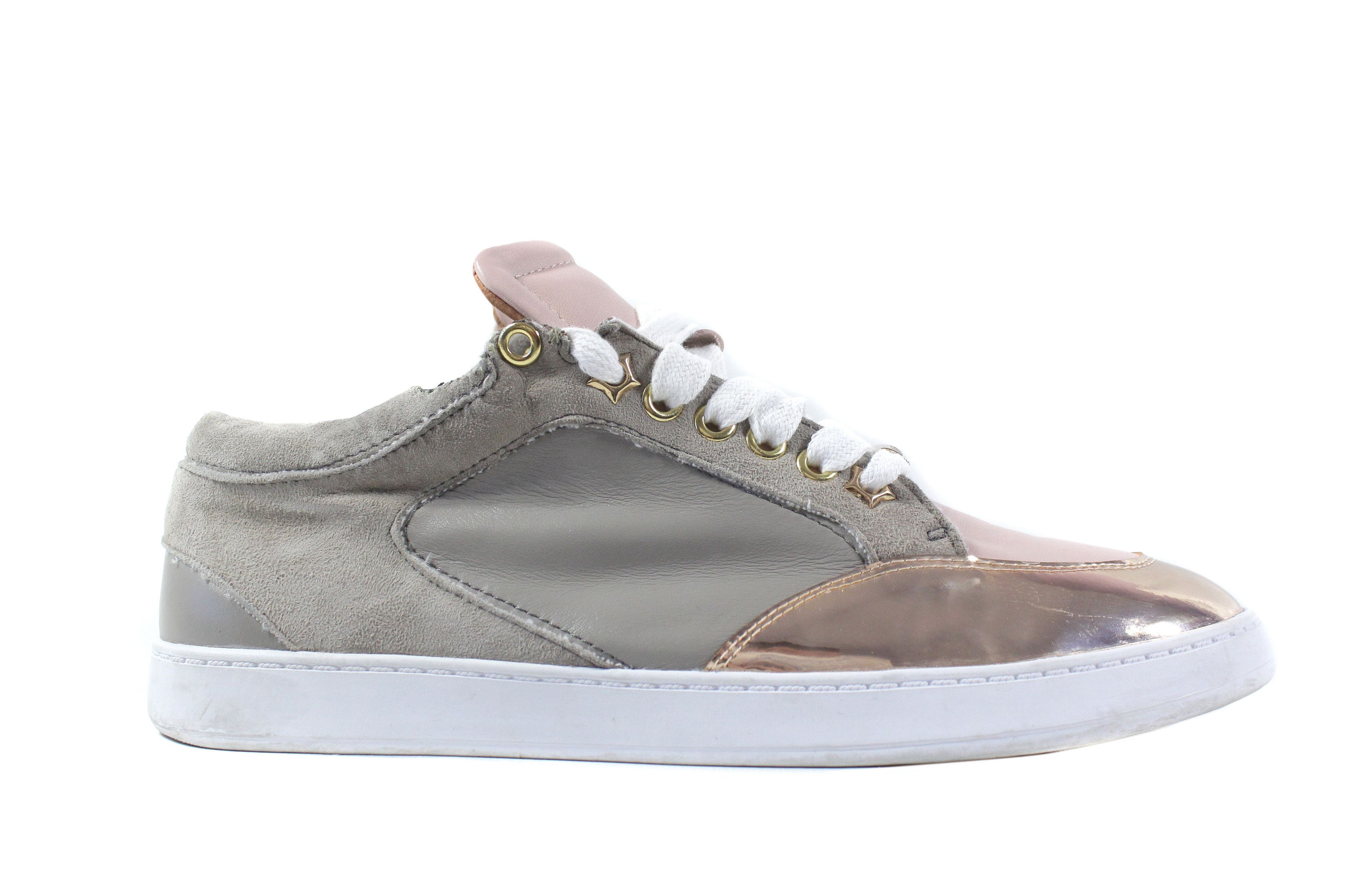 Jimmy Choo 00S Suede Patent Leather Sneakers Vintage Size US 10 / IT 40 - 2 Thumbnail