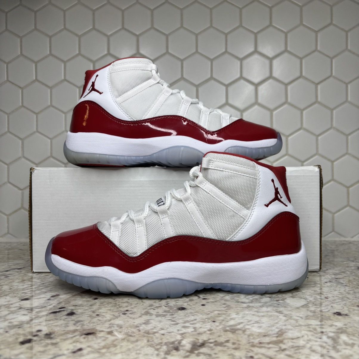 Size 7y-Jordan 11 Retro Cherry 2022 Gs SUPER CLEAN WITH BOX