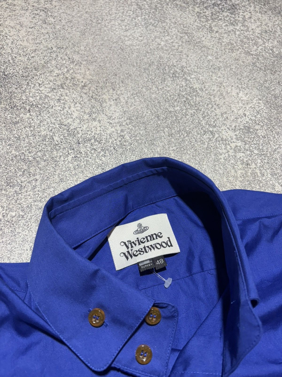 Vivienne Westwood Vivienne Westwood Cotton Button Up Shirt Blue Size US M / EU 48-50 / 2 - 5 Thumbnail