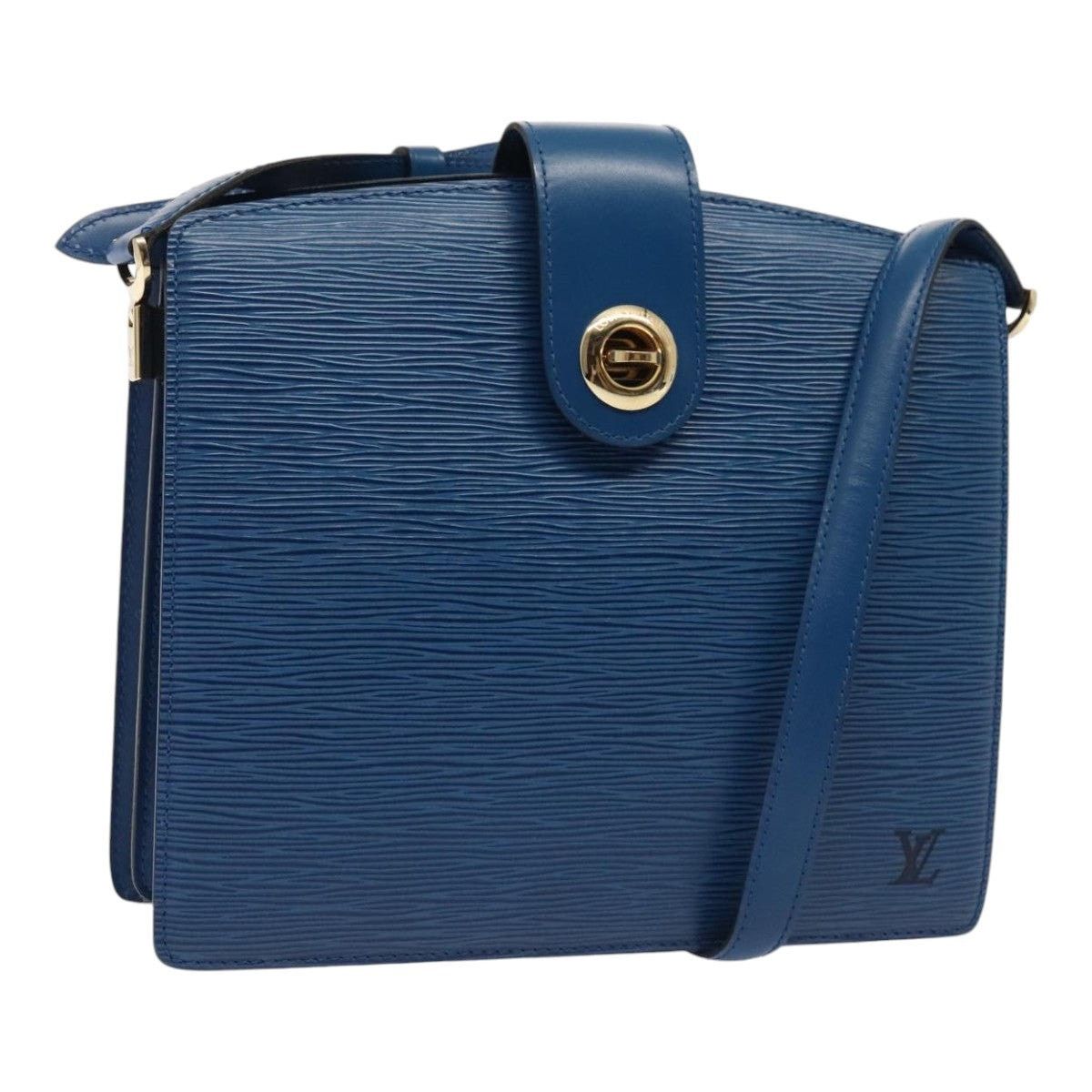 Louis Vuitton LOUIS VUITTON Epi Capuchin Shoulder Bag Blue M52345 Size ONE SIZE - 1 Thumbnail