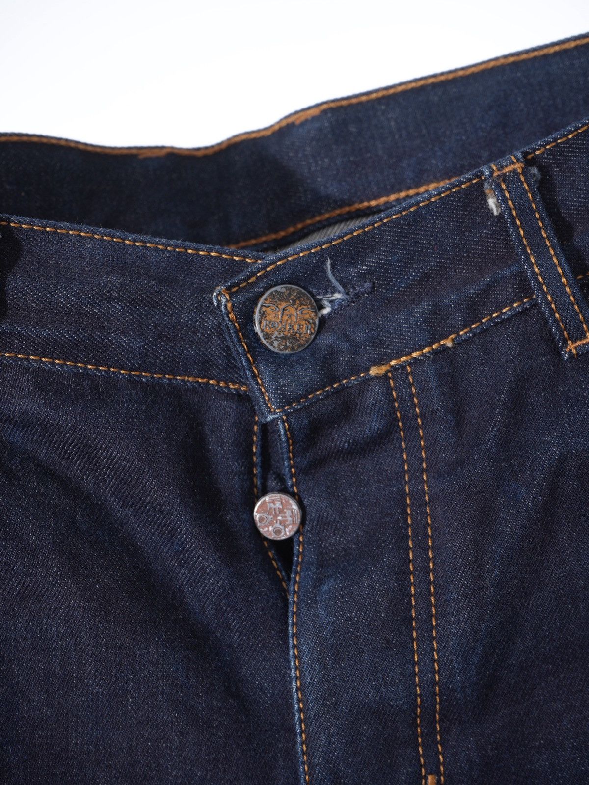 THE ROKKER COMPANY Rokker Company Denim Motorcycle Selvedge Jeans fits w34 Size US 32 / EU 48 - 6 Thumbnail