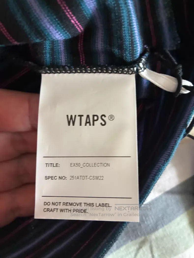 Wtaps Wtaps Striped short-sleeve T-shirt purple Size US XL / EU 56 / 4 - 4 Thumbnail