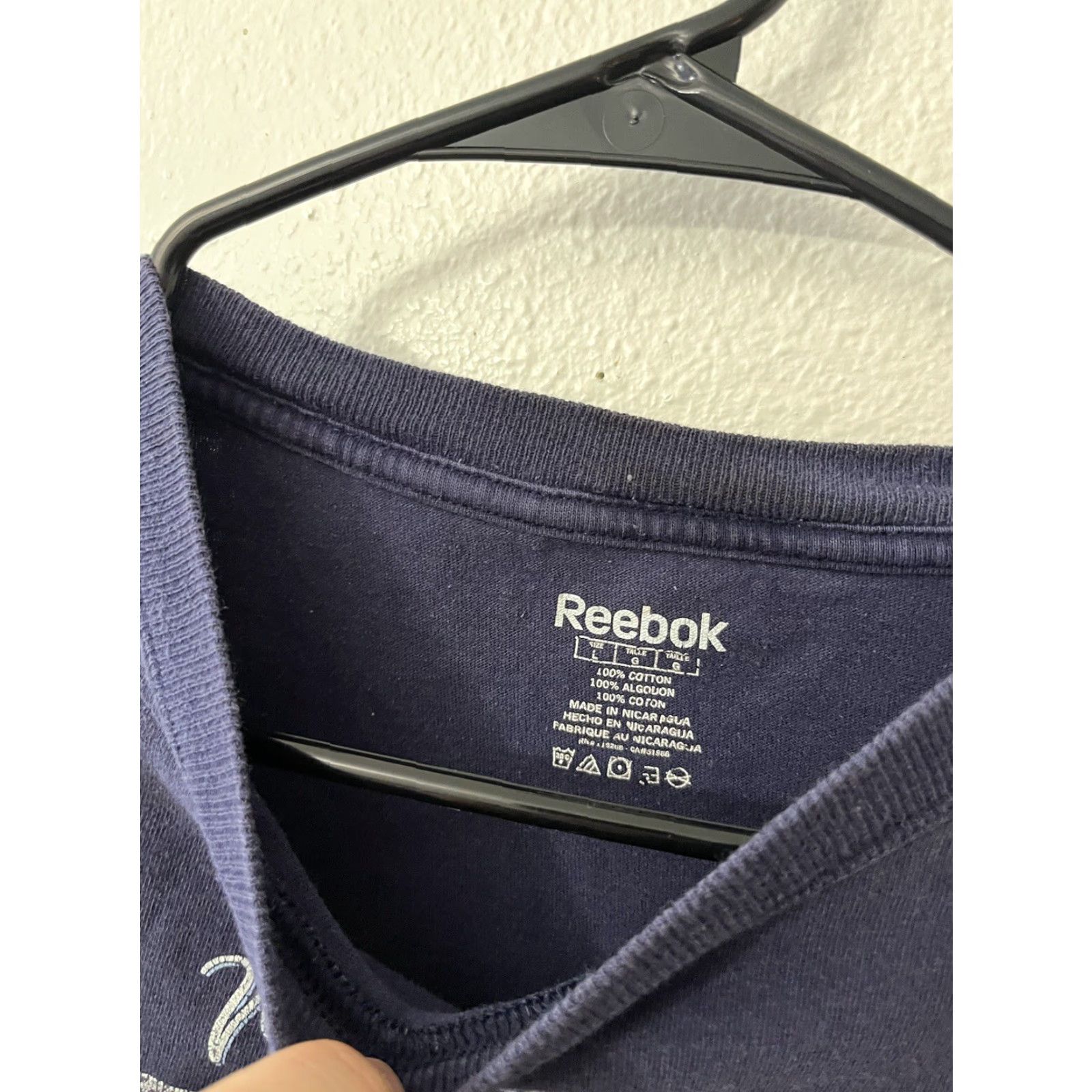 Reebok VINTAGE Reebok Faceoff Winter Classic Rangers T-Shirt Adult Large Blue Activewear Mens Size US L / EU 52-54 / 3 - 3 Thumbnail