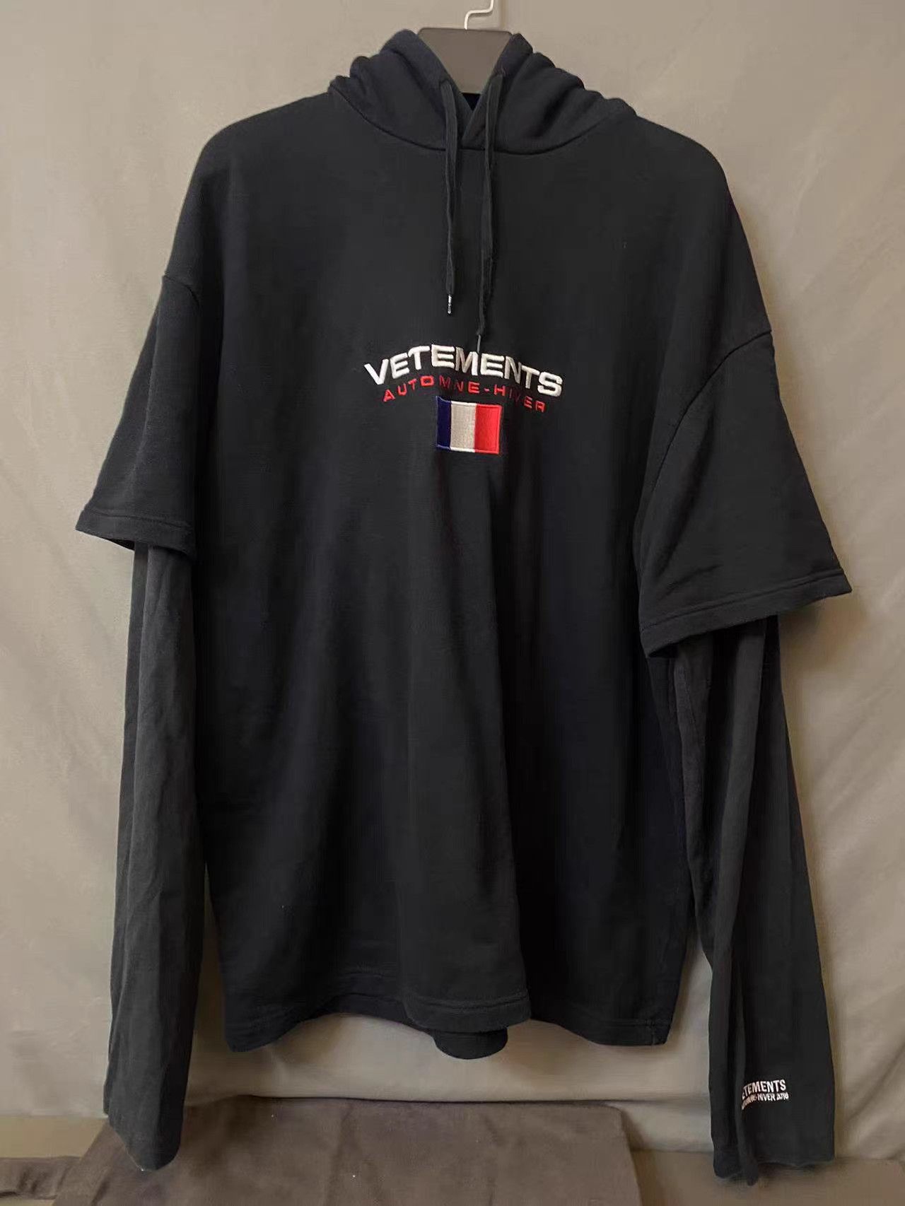 Vetements Vetements Double Layer Hoodie Size US XS / EU 42 / 0 - 1 Thumbnail