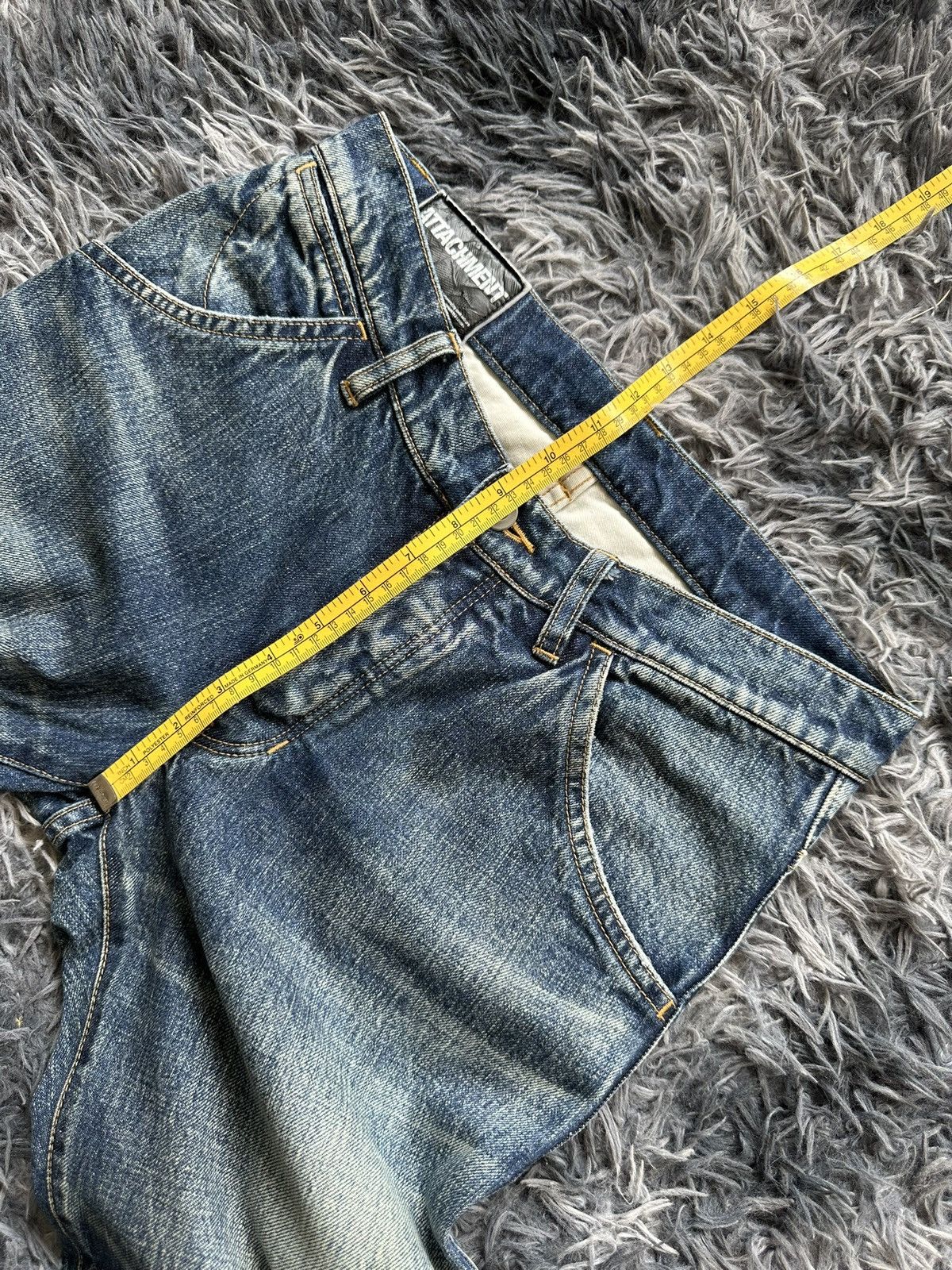 Kazuyuki Kumagai Attachment 00's Attachment stonewash denim jeans Size US 30 / EU 46 - 10 Thumbnail