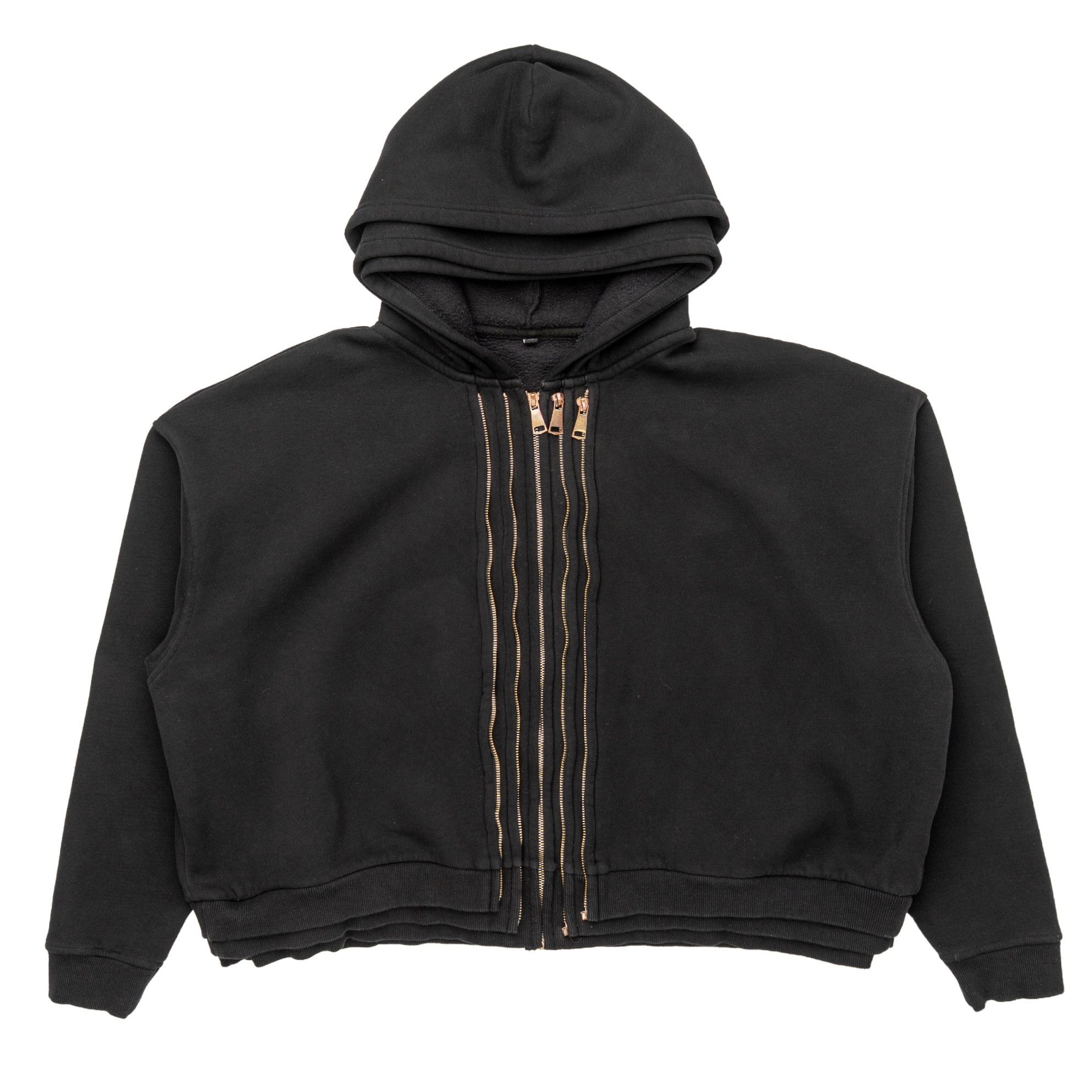 The GV Gallery Multi Zipper Hooded Sweatshirt Black Size US XL / EU 56 / 4 - 1 Thumbnail