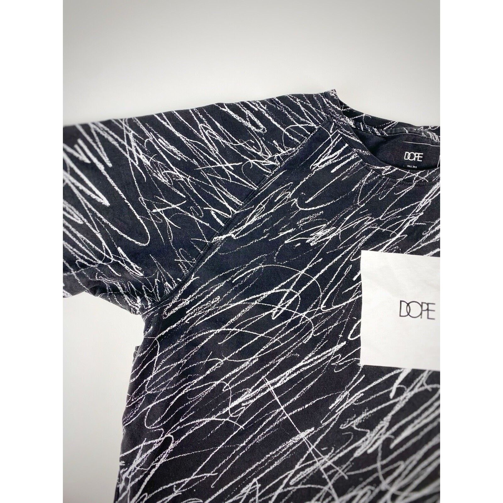 Other 2015 Men’s DOPE Scribble Black & White T-Shirt XL Size US XL / EU 56 / 4 - 5 Thumbnail