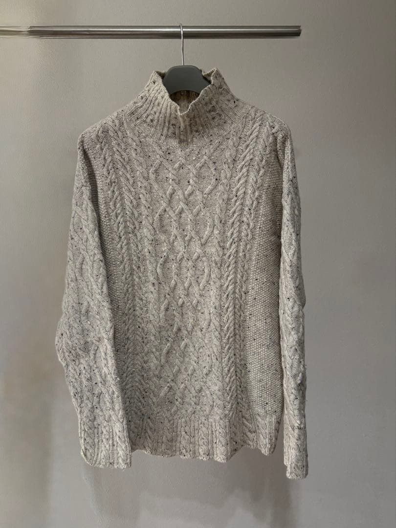 Auralee Auralee SUPER FINE CASHMERE SILK CABLE KNIT CARDIGAN | Grailed