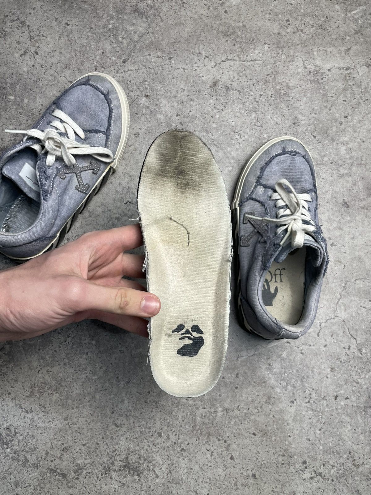 Off-White Off-White Vulcanized Low Sneakers Cotton size EU36 Size US 6 / IT 36 - 9 Thumbnail