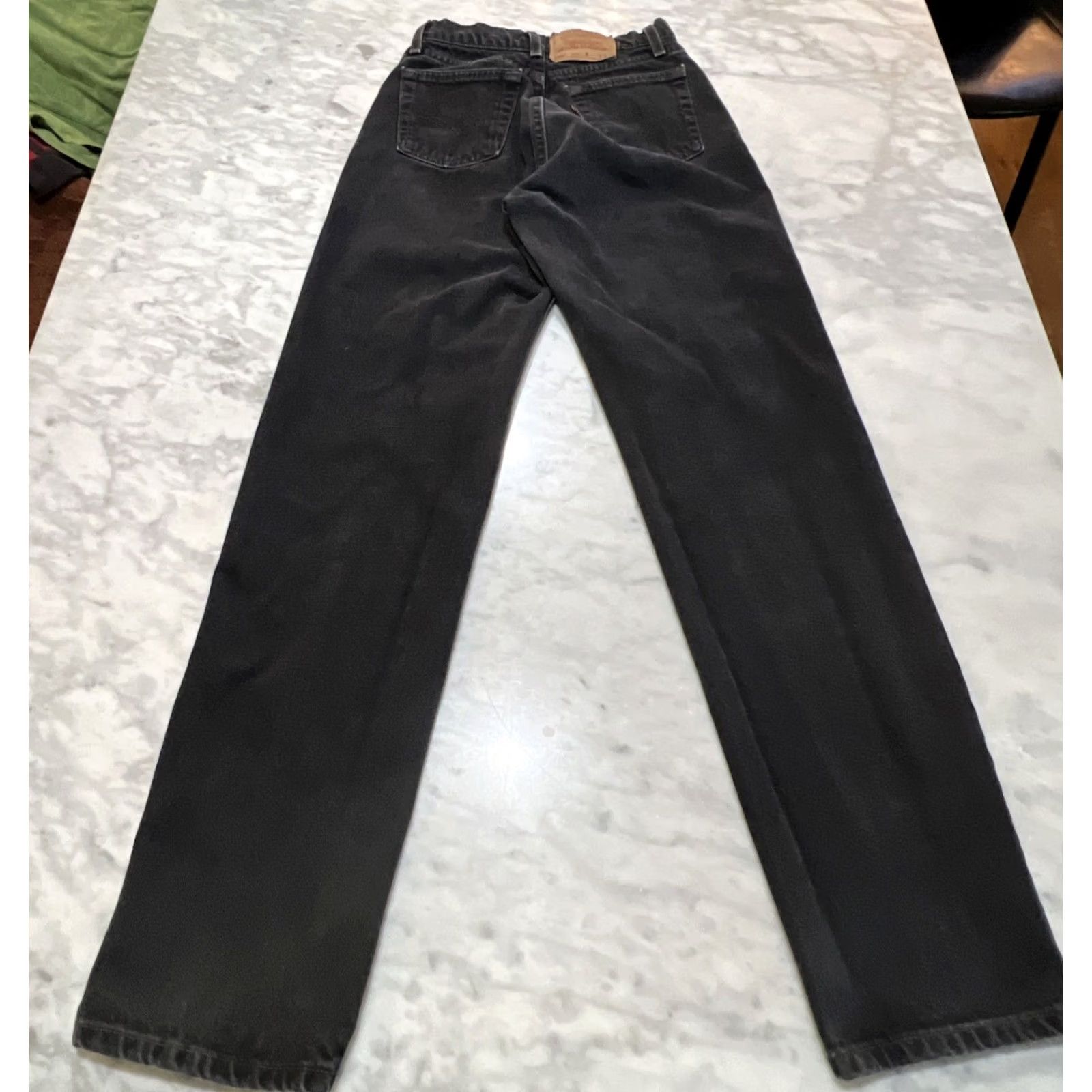 Levi's VINTAGE Levi’s 560 Jeans Pant Men 28x32 Black Faded Straight 5-Pocket Denim Relaxed Mid Rise USA 90s Grunge Shirt? Size US 28 / EU 44 - 4 Thumbnail