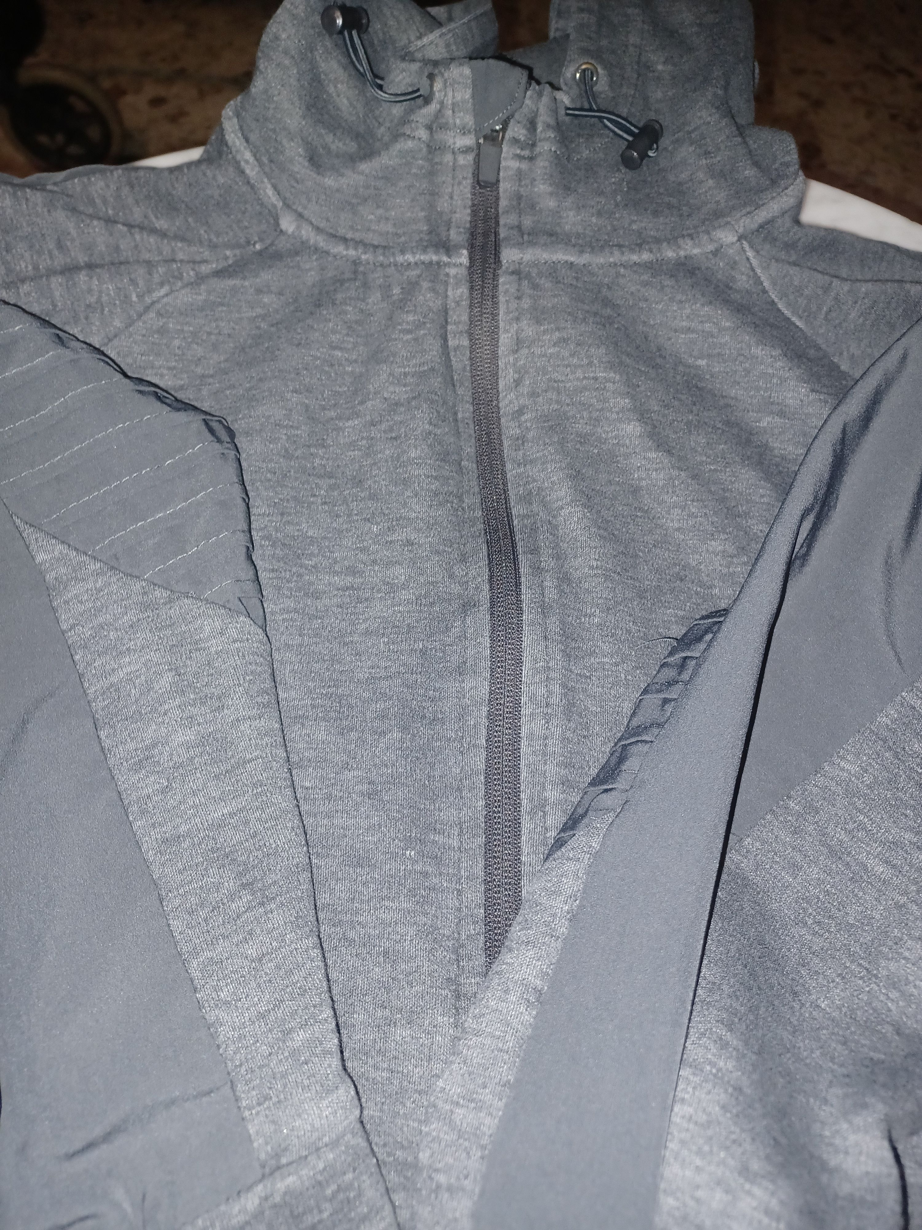 Avia Avia Women's Hooded Athletic Sweat Shirt Large Gray Size L / US 10 / IT 46 - 2 Thumbnail