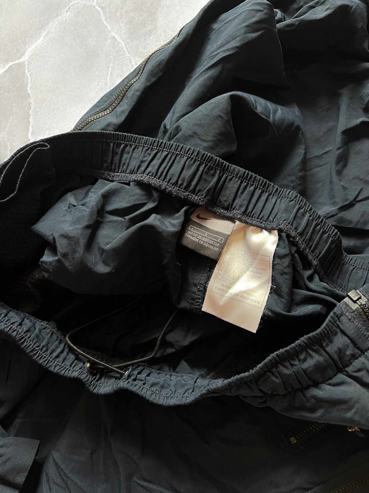 Nike × Vintage NIKE VERY WIDE! BAGGY KNEE LOGO TRACK SUIT PANTS y2k 90s ZIP Size US 33 - 11 Thumbnail