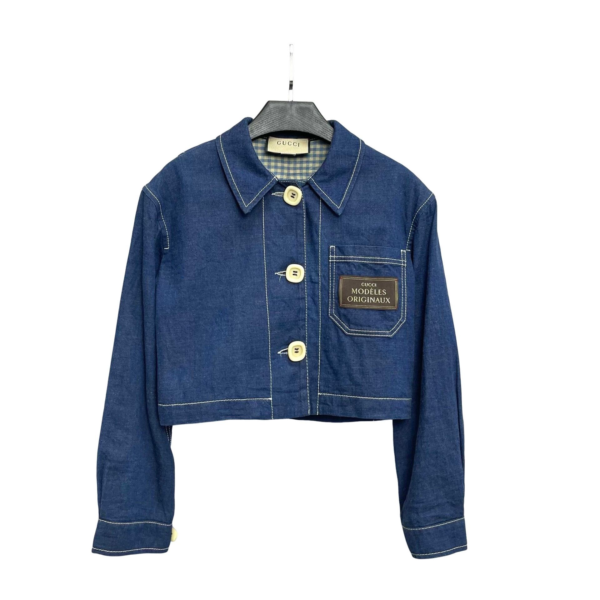 Gucci Gucci Gold Button Denim Jacket Size IT 38 | Grailed