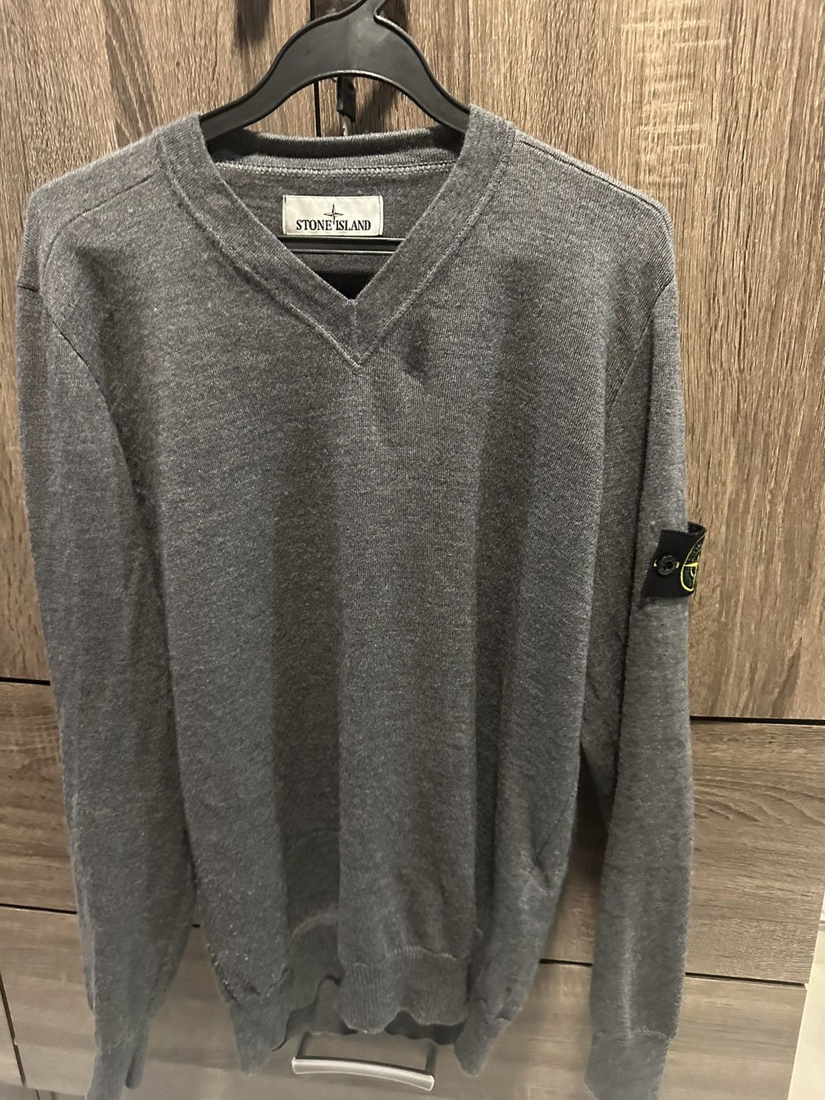 Stone Island Stone Island Melange Grey Sweater Size US M / EU 48-50 / 2 - 2 Thumbnail