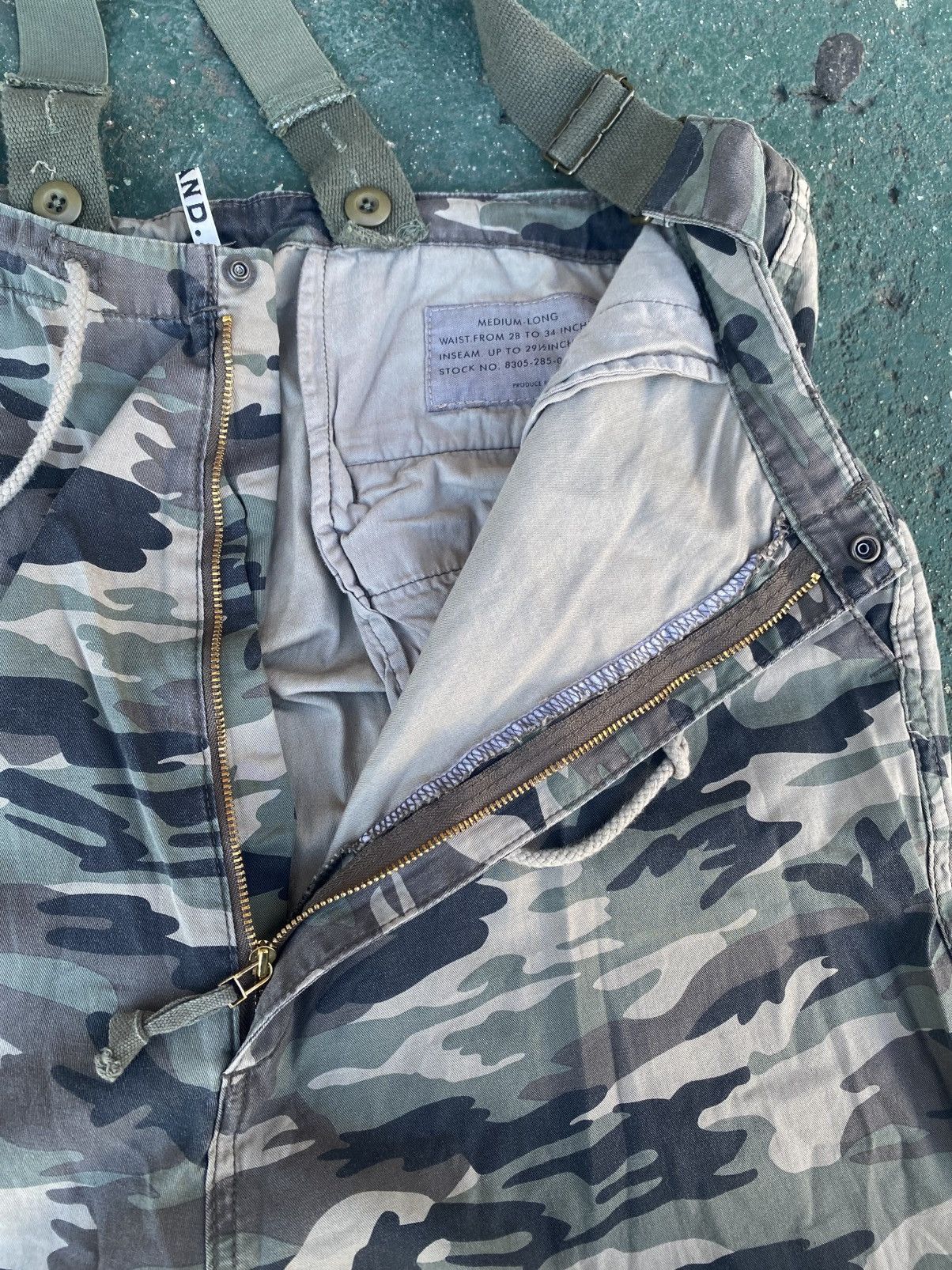 Japanese Brand Niko And.. Camou Drop Crotch Pants Size US 37 - 9 Thumbnail