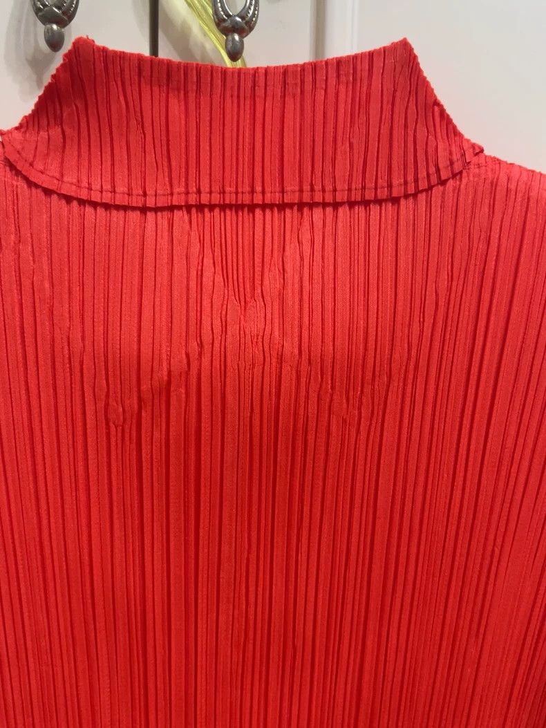 Issey Miyake issey miyake Red lapel short-sleeved shirt Size US L / EU 52-54 / 3 - 6 Thumbnail