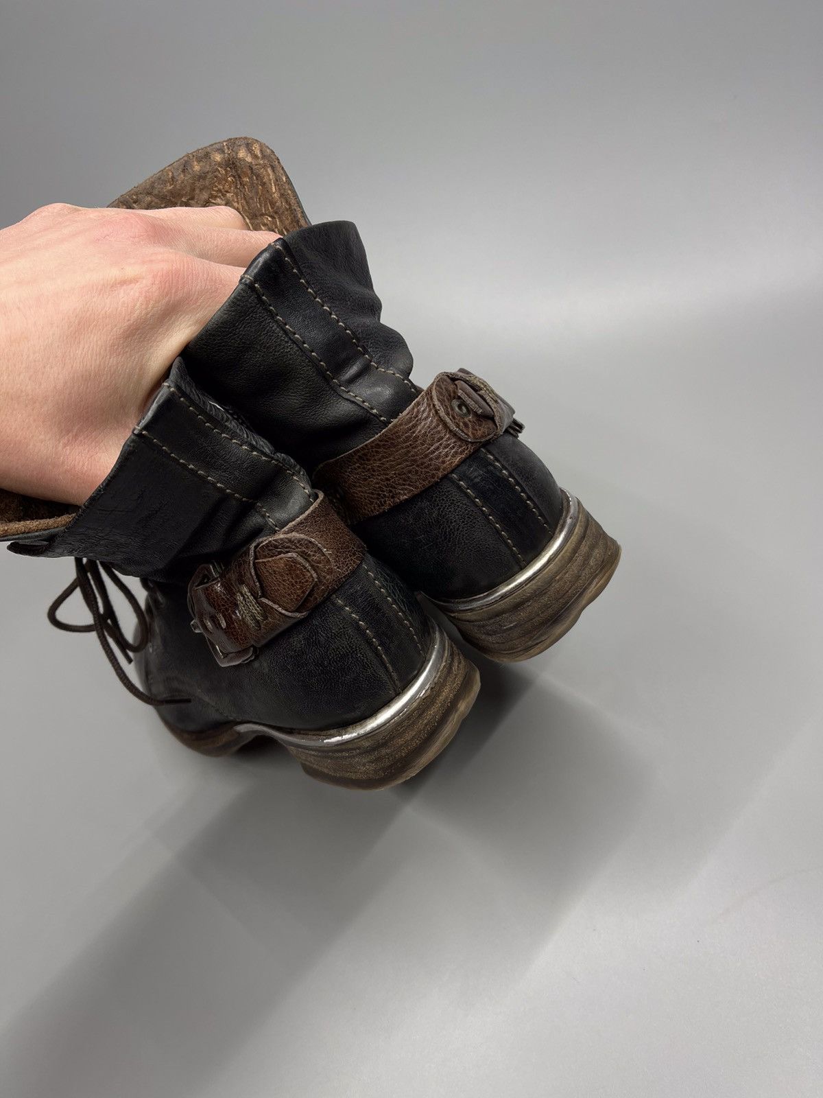 Japanese Brand × Vintage A.S 98 Boots Leather Style Rick Owens Size US 6 / IT 36 - 6 Thumbnail