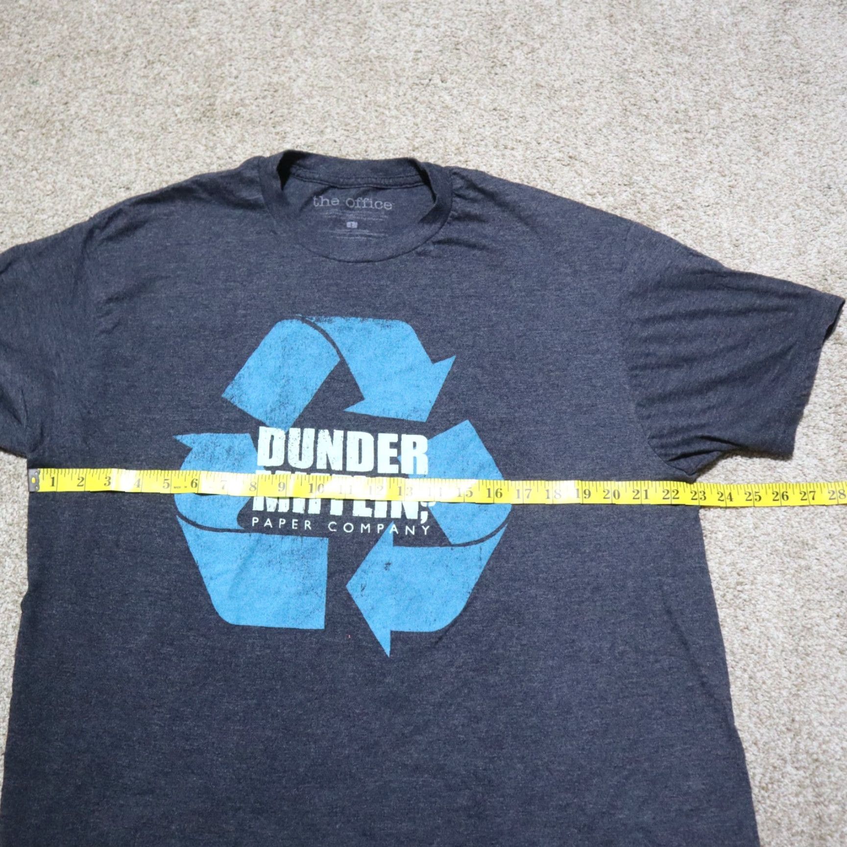 Vintage the office Dunder Mifflin Inc Paper Company Tee T-Shirt Adult Mens Size L Large Dark Grey Shirt Unisex TV Series Mens Size US L / EU 52-54 / 3 - 4 Thumbnail