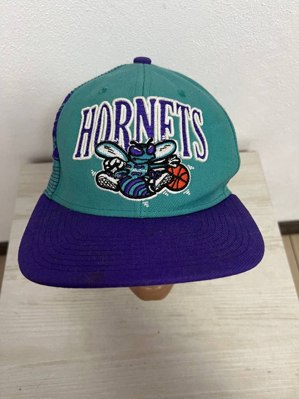 Mitchell & Ness × Vintage Vintage Charlotte Hornets Hat Snapback Mitchell Ness Cap Size ONE SIZE - 12 Thumbnail