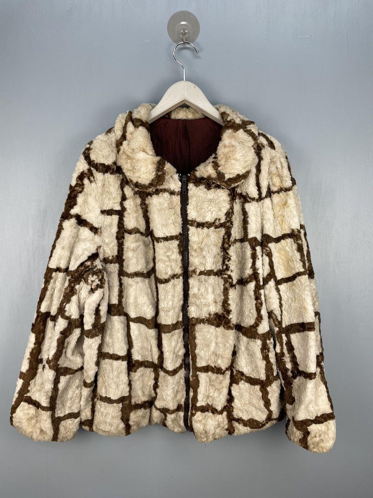 Vintage Vintage 50s fur zip up jacket Size US L / EU 52-54 / 3 - 1 Thumbnail