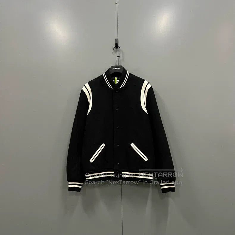 Saint Laurent Paris Saint Laurent Paris Striped baseball jacket Size US L / EU 52-54 / 3 - 1 Thumbnail