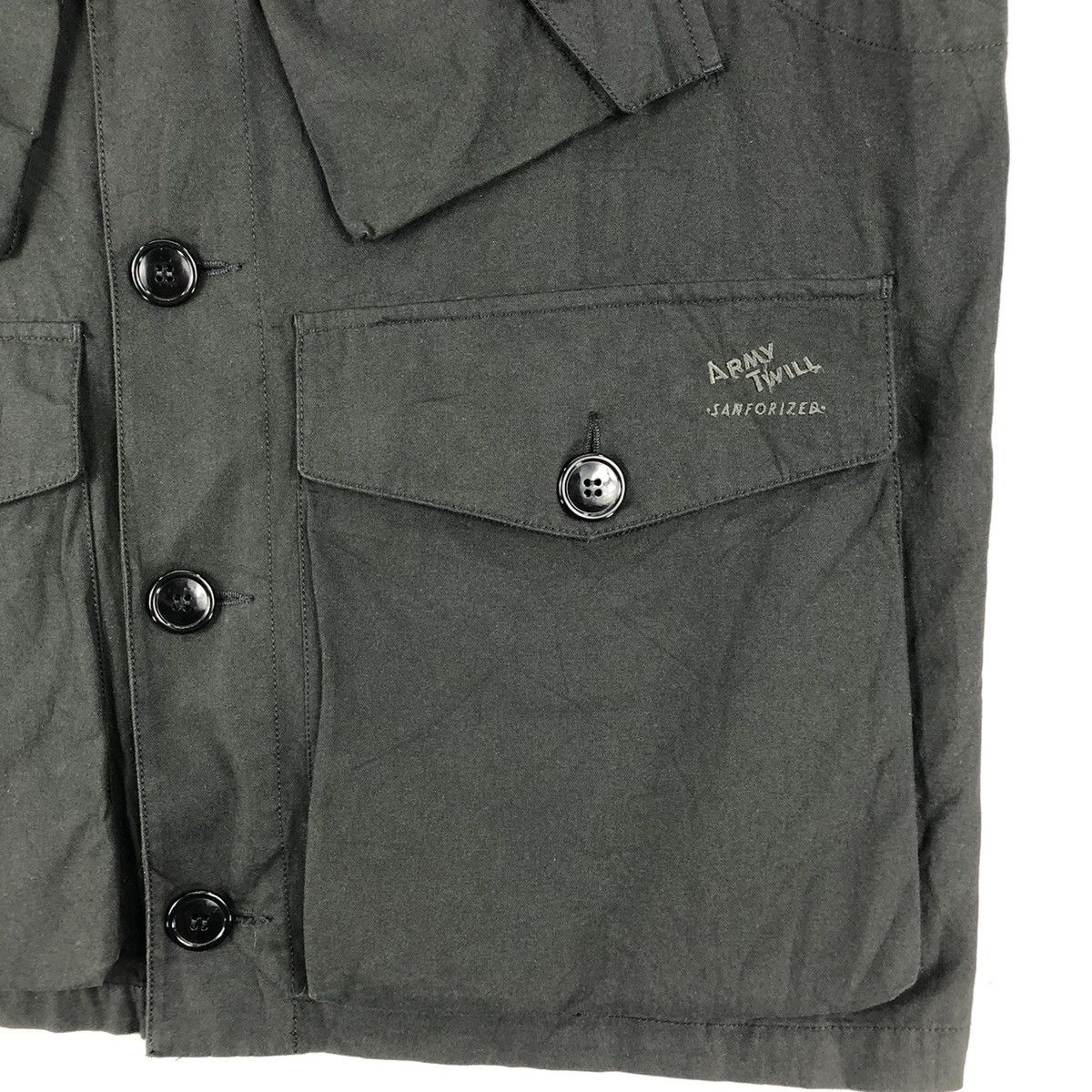 Mulberry Vintage Vest Multi Pocket Army Twill Sanforized by Mulberry Size US XL / EU 56 / 4 - 3 Thumbnail
