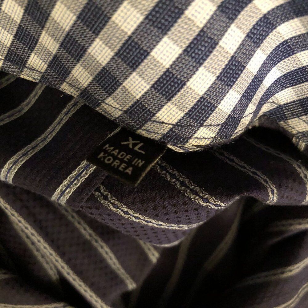 Other quieti men's navy cotton casual shirt size: XL Size US XL / EU 56 / 4 - 5 Thumbnail
