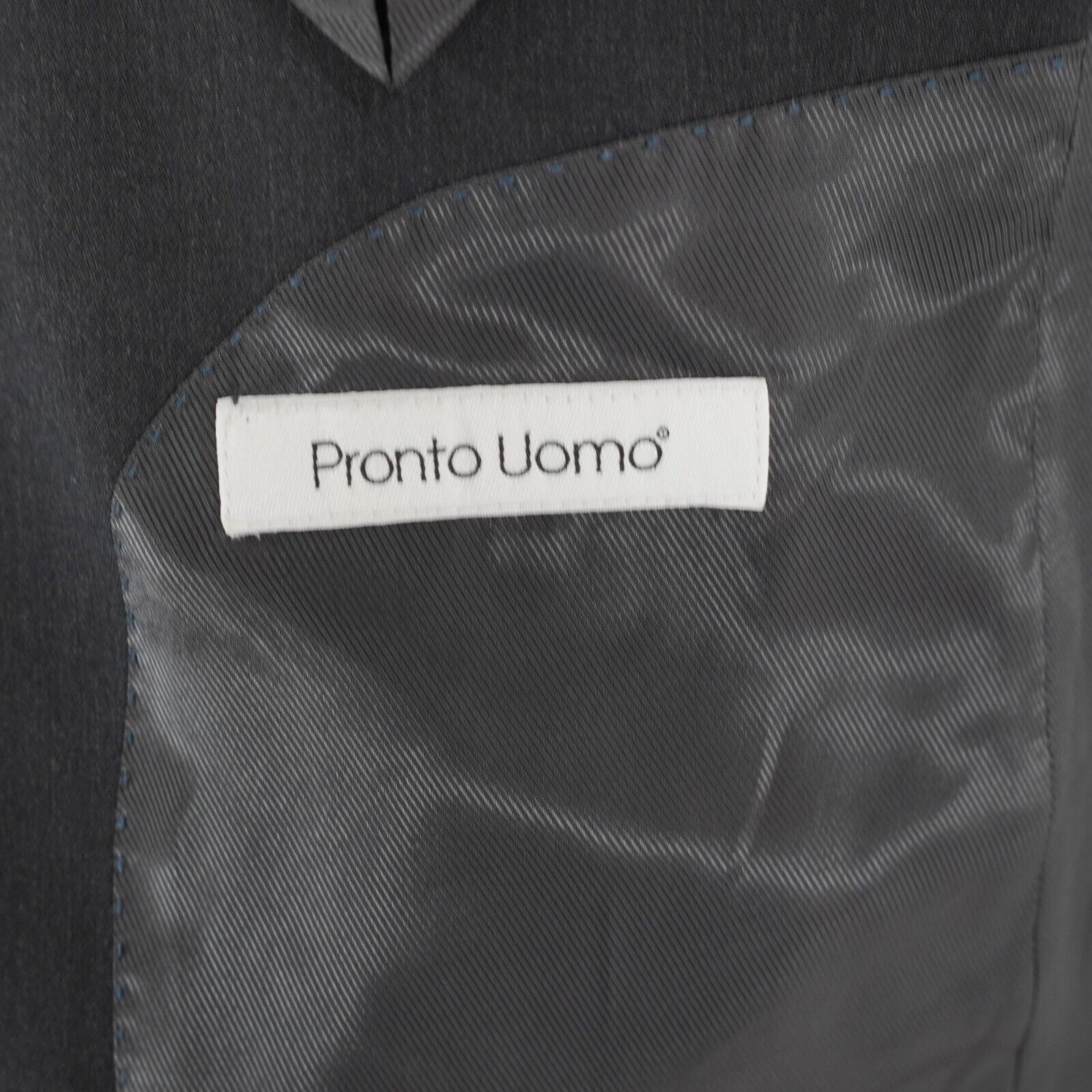Pronto Uomo Pronto Uomo Wool 2 Button Charcoal Gray 2 Piece Suit 38R 36/ Size 38R - 10 Thumbnail