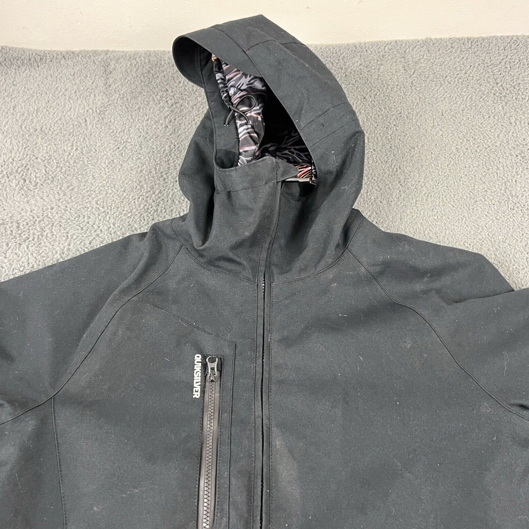 Quiksilver Quiksilver Jacket Mens S Black Parka Nylon 15k Snowboard Quicksilver Travis Rice Collection Baggy Size US S / EU 44-46 / 1 - 3 Thumbnail