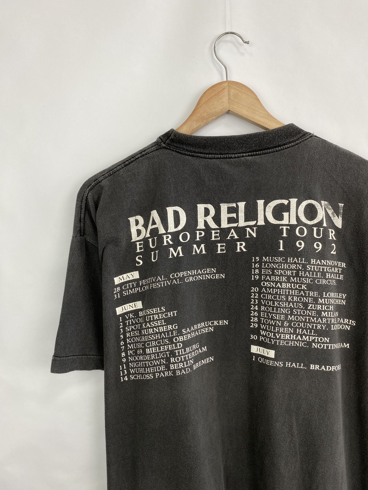 Band Tees × Metallica × Vintage Vintage 1992 Bad Religion Generator Rock Bend T-Shirt Rare Size US XL / EU 56 / 4 - 9 Thumbnail