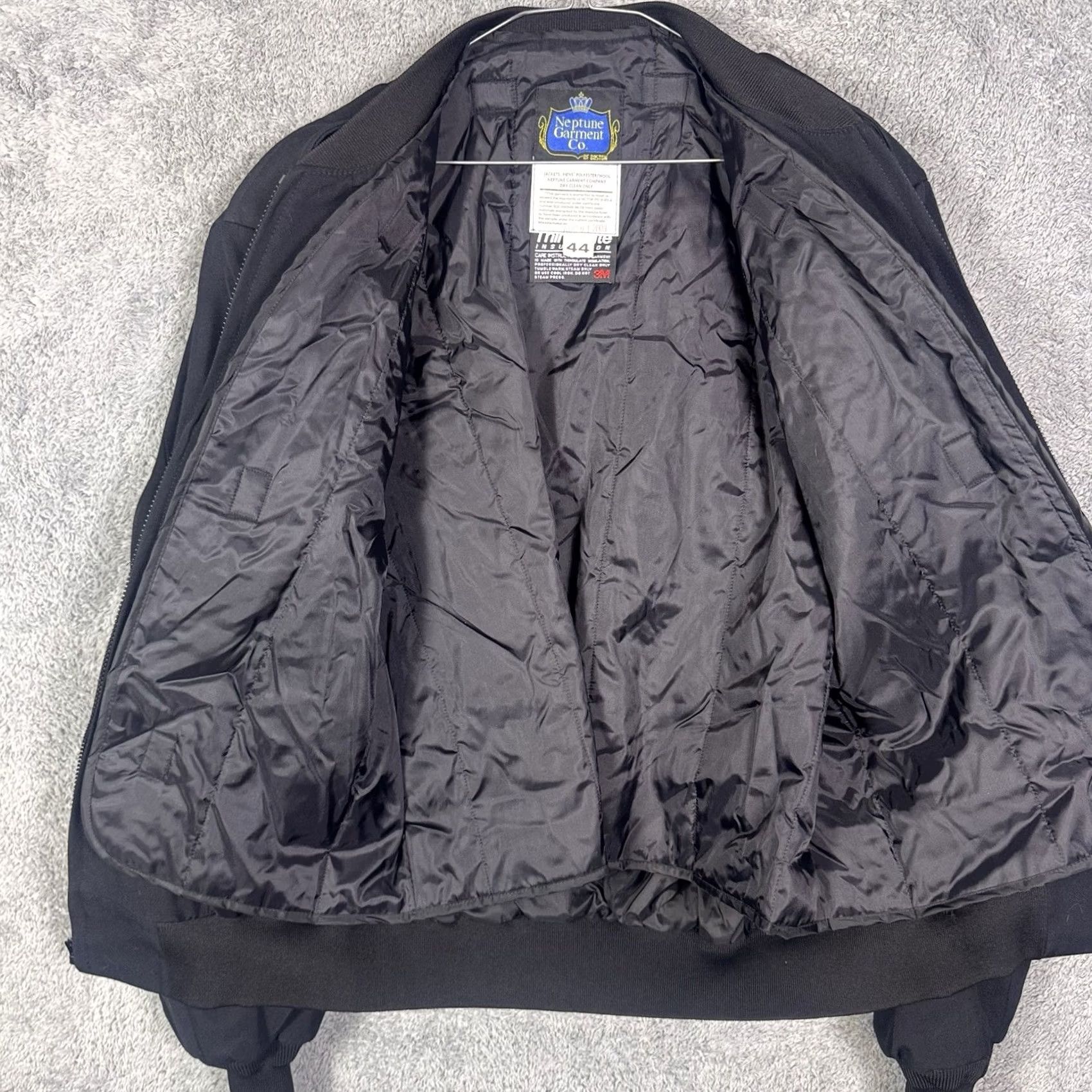CO Neptune Garment Co Bomber Jacket Mens 44 Removeable Thinsulate Insulation Coat Size US S / EU 44-46 / 1 - 7 Thumbnail