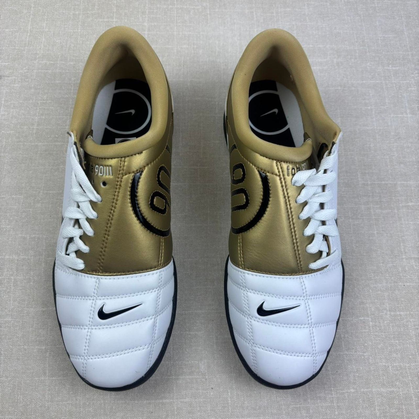 Nike 🏆 Nike Total 90 "White Metallic Gold" 11.5M Size US 11.5 / EU 44-45 - 3 Thumbnail