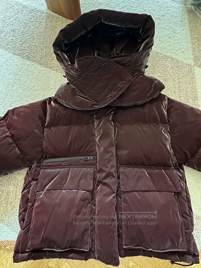 Helmut Lang Helmut Lang Puffer Jacket Maroon Glossy Size US S / EU 44-46 / 1 - 2 Thumbnail