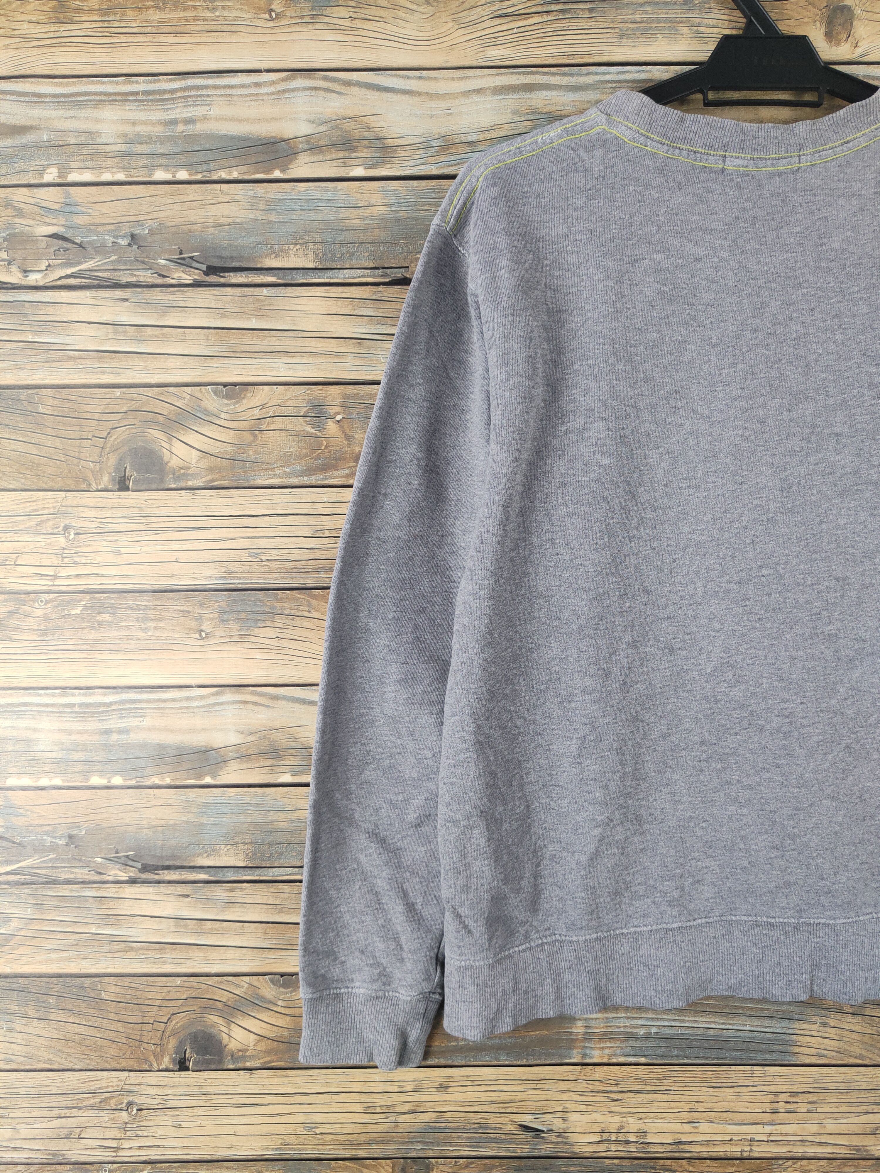 Japanese Brand DL Blue Cross Gray Sweatshirts #2062 Size US M / EU 48-50 / 2 - 8 Thumbnail