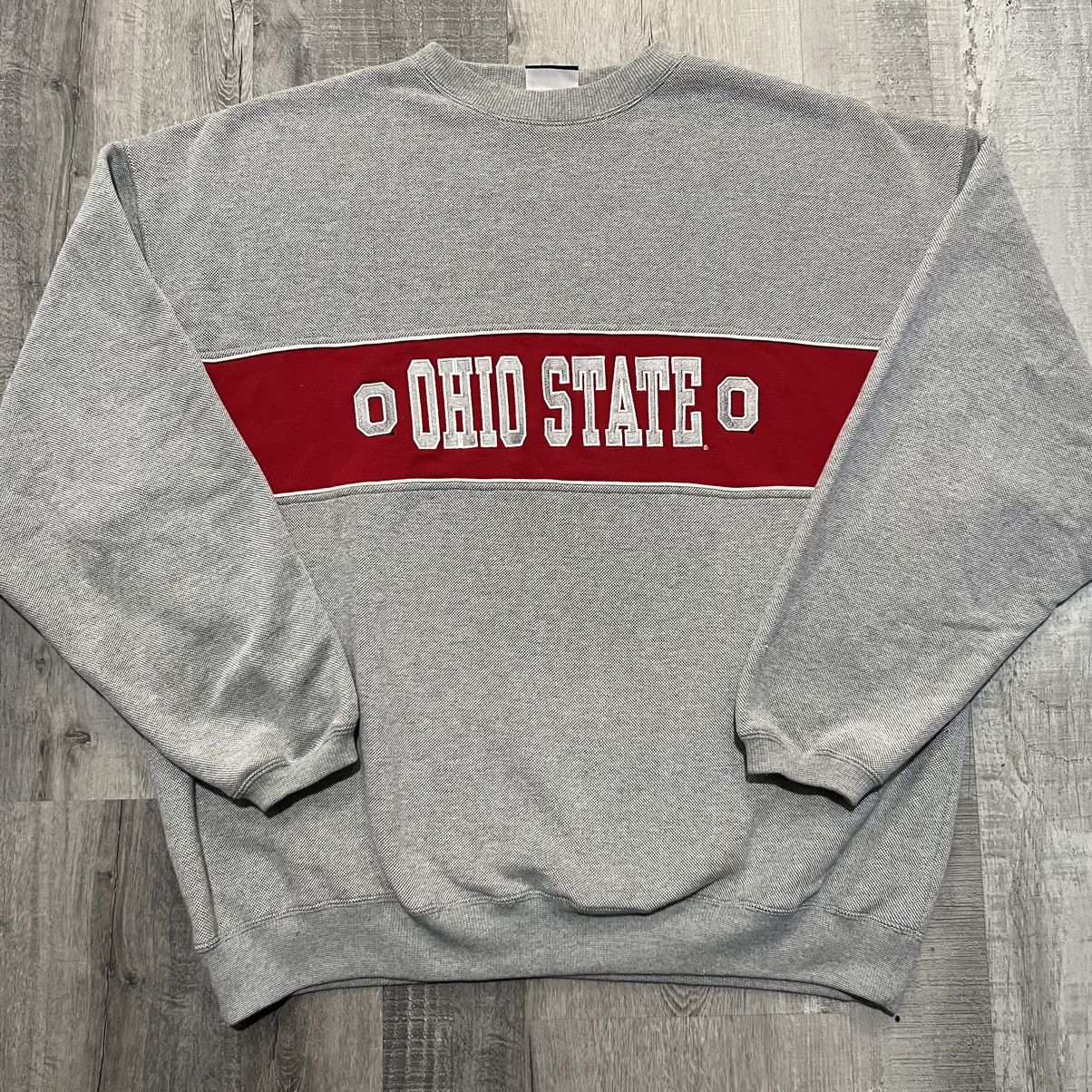 Vintage VTG Ohio State Buckeyes 90s Spell Out College Sweatshirt Size US XL / EU 56 / 4 - 1 Thumbnail