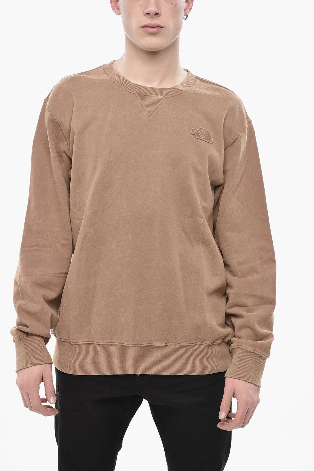 The North Face og1mm0426 Solid-Color Crew Neck Sweatshirt in Brown Size US L / EU 52-54 / 3 - 1 Thumbnail