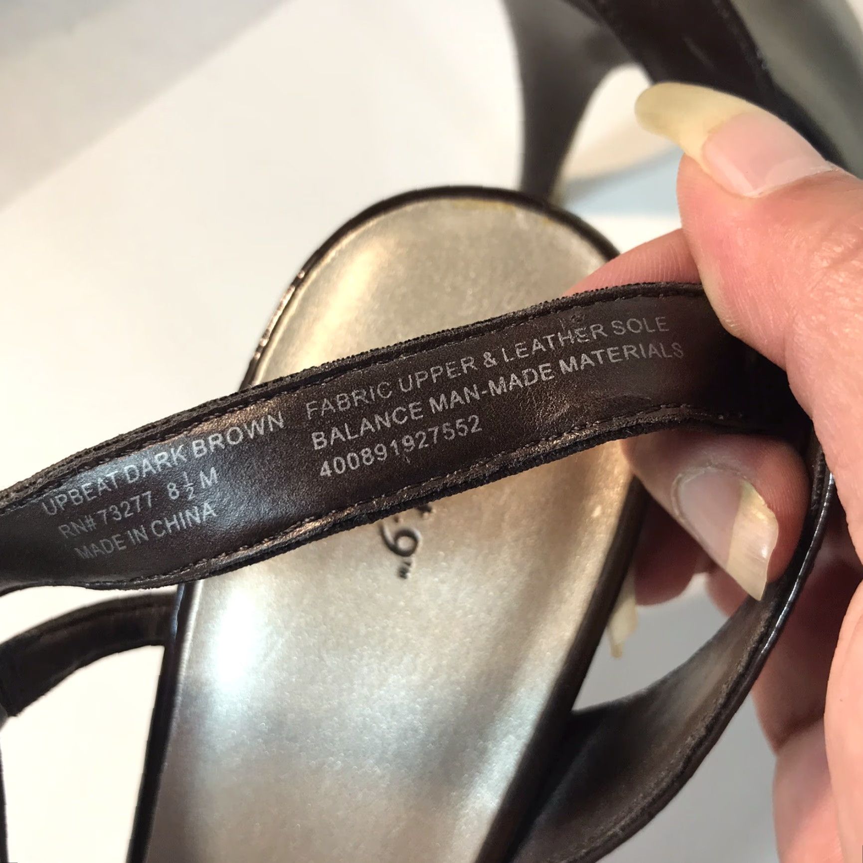 Apt. 9 Apt. 9 Women's Brown Strappy Heels Size 8.5M Open Toe 3in Stiletto Modern Size US 8.5 / IT 38.5 - 5 Thumbnail