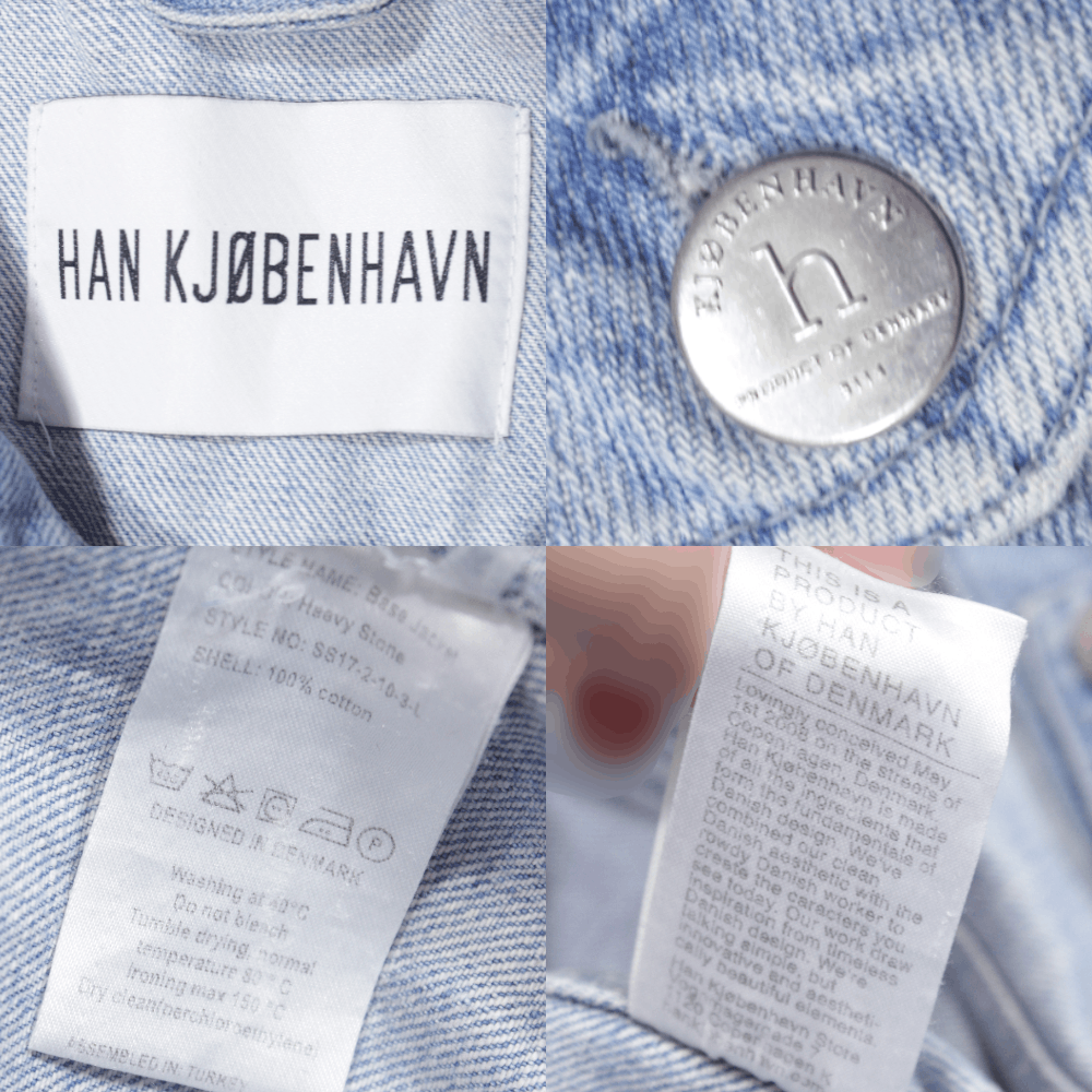 Han Kjobenhavn China Logo Painted Denim Base Jacket Size US S / EU 44-46 / 1 - 7 Thumbnail