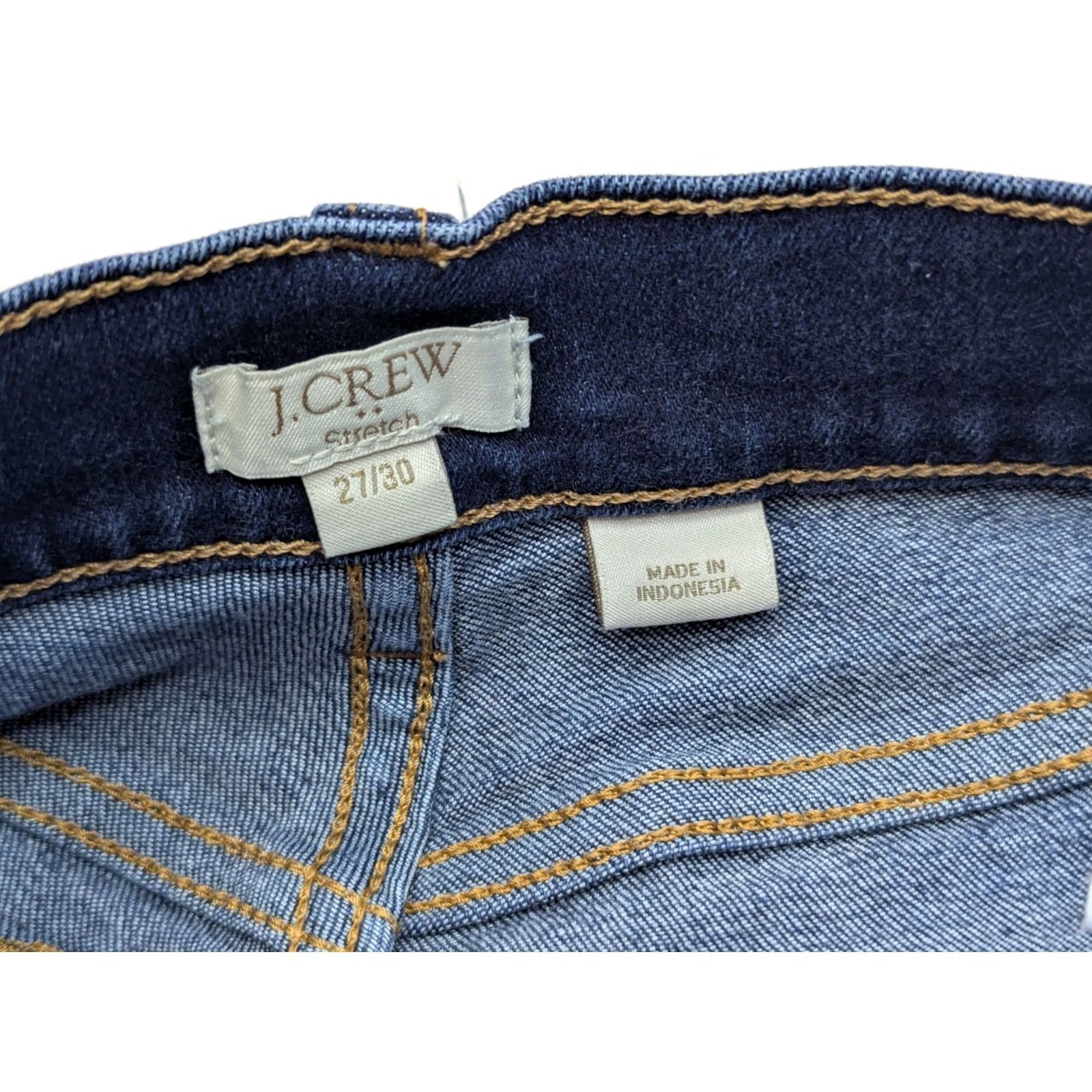 J.Crew J.CREW Stretch Skinny Jeans Women 28 Blue E7294 Skinny Modern 5-Pocket Denim Woman Jeans M/L - 28x29.5 / 27x30 tag adjustable size XX Size 28" / US 6 / IT 42 - 6 Thumbnail
