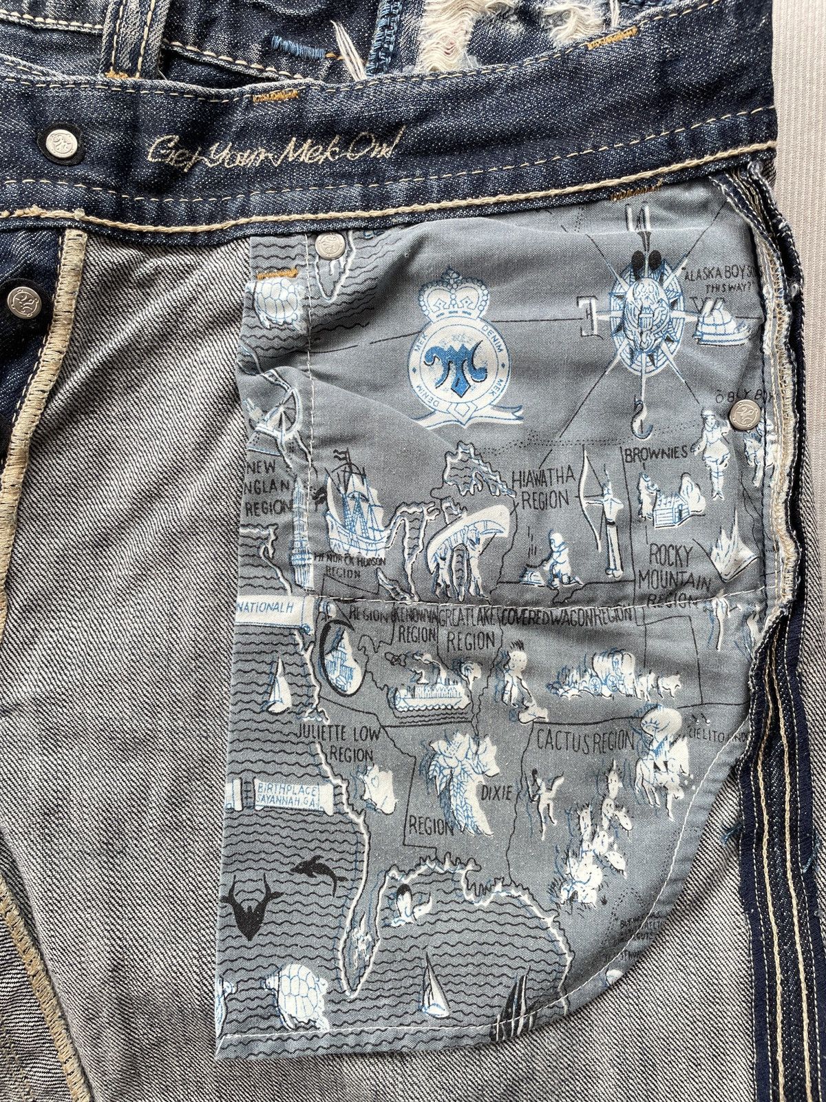 Mek Denim Mek Denim Embroided Jeans Size US 32 / EU 48 - 12 Thumbnail
