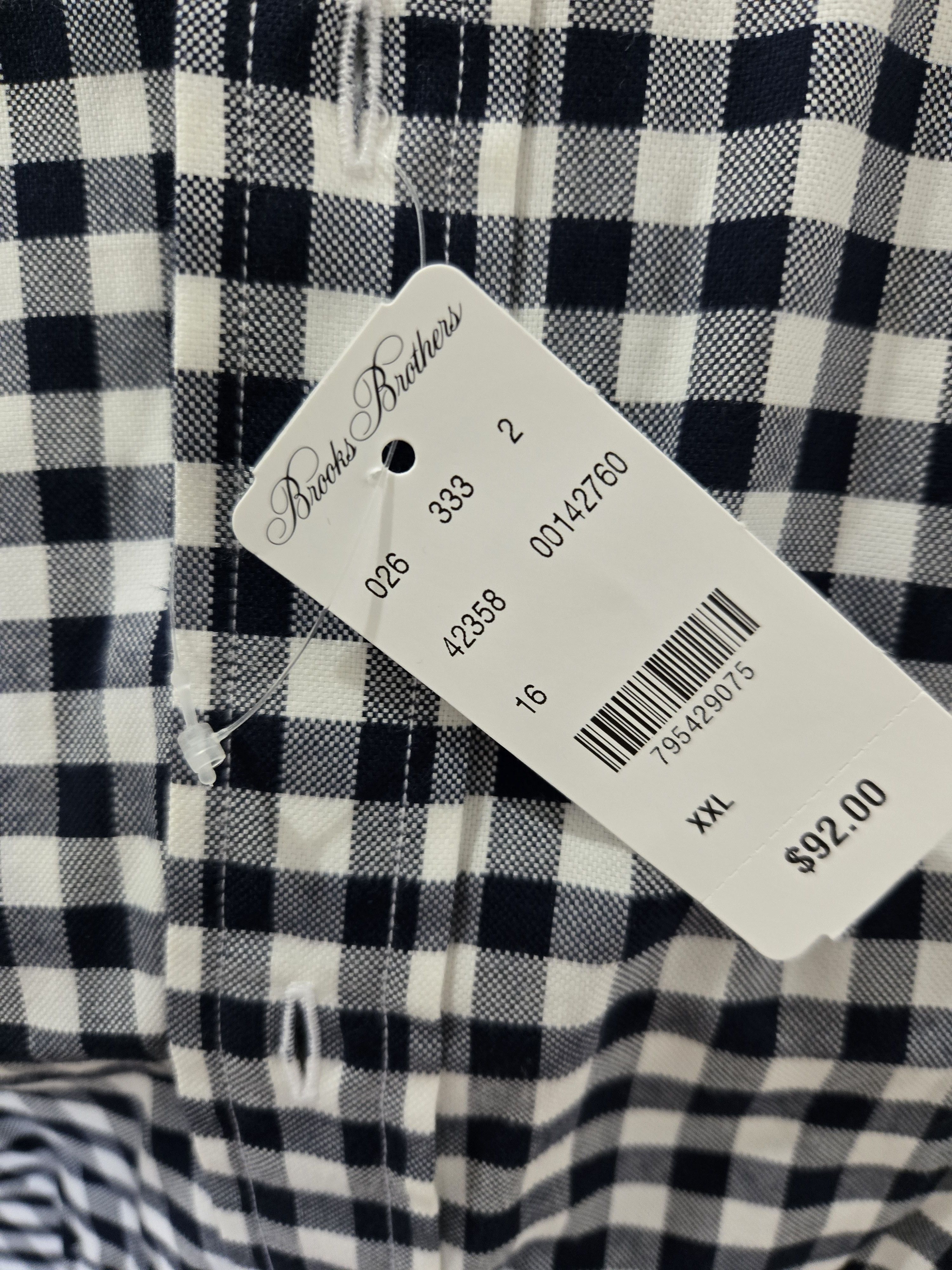 Brooks Brothers New Brooks Brothers XXL, Regent Cut, gingham button down Size US XXL / EU 58 / 5 - 4 Thumbnail