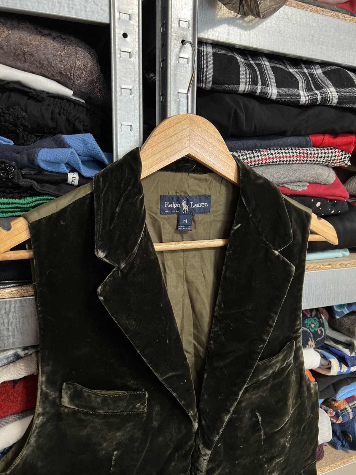Ralph Lauren Ralph Lauren Velvet Vest Classic Vintage Preppy Academia USA Size 42L - 6 Thumbnail