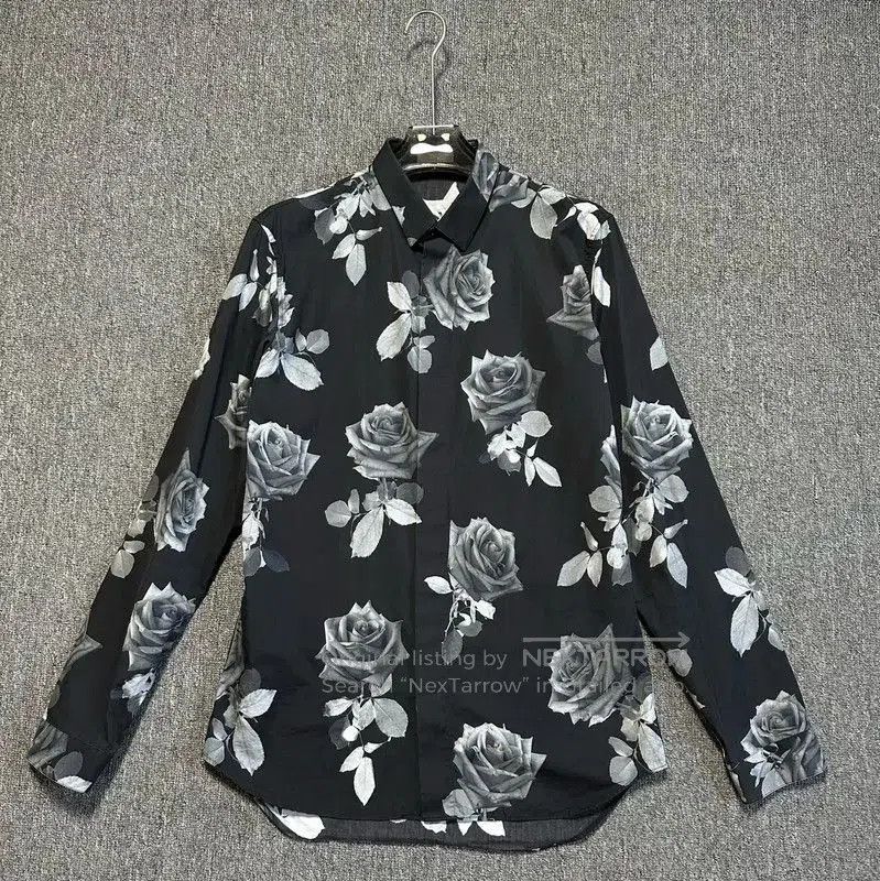 Dior Dior Black Floral Long Sleeve Shirt for Men . Size US L / EU 52-54 / 3 - 1 Thumbnail