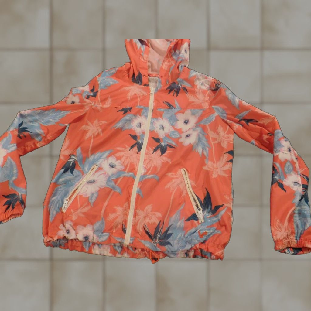 American Eagle Outfitters **American Eagle Outfitters Womens Pink Floral Zip Windbreaker XS** User: American Eagle Outfitters Women's Pink Floral Zip Windbreaker XS Size XS / US 0-2 / IT 36-38 - 1 Thumbnail