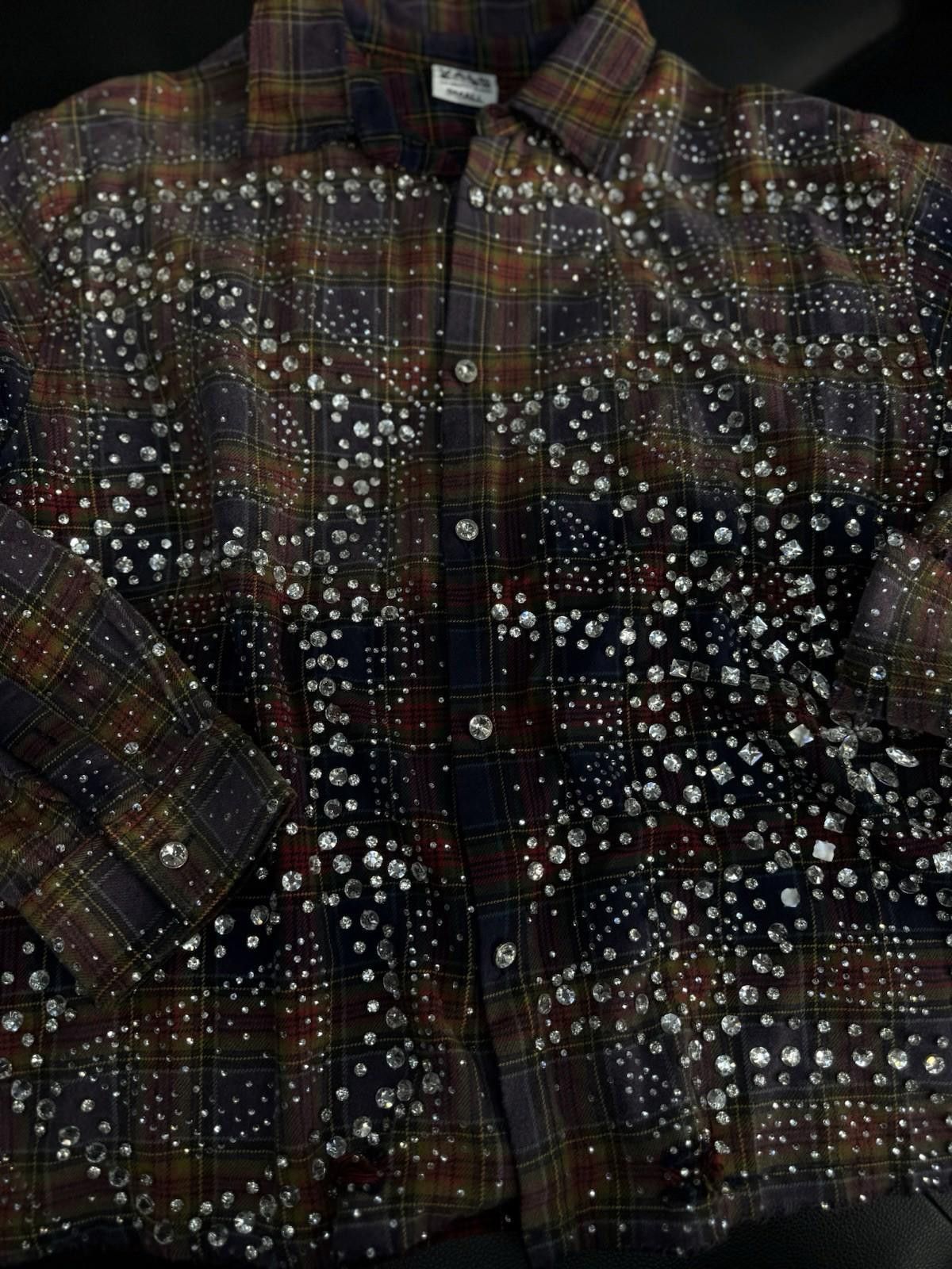 Vale Valley Dreams Full Crystal Stone Flannel Size (S) New Size US S / EU 44-46 / 1 - 8 Thumbnail