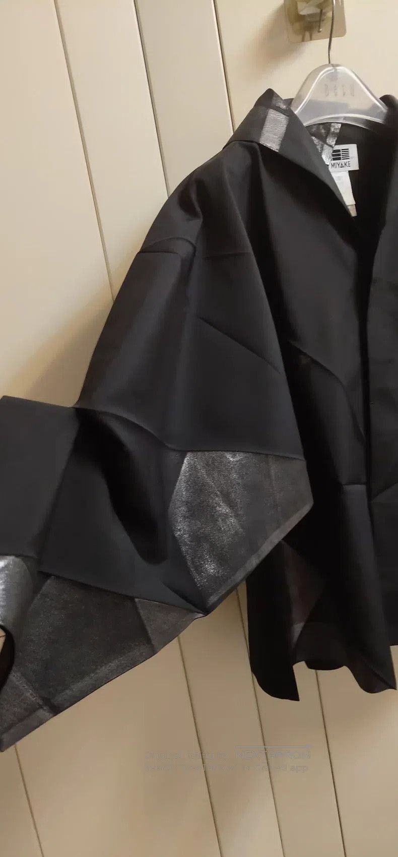 Issey Miyake Issey Miyake Black and Silver Patchwork Cardigan Size L / US 10 / IT 46 - 2 Thumbnail