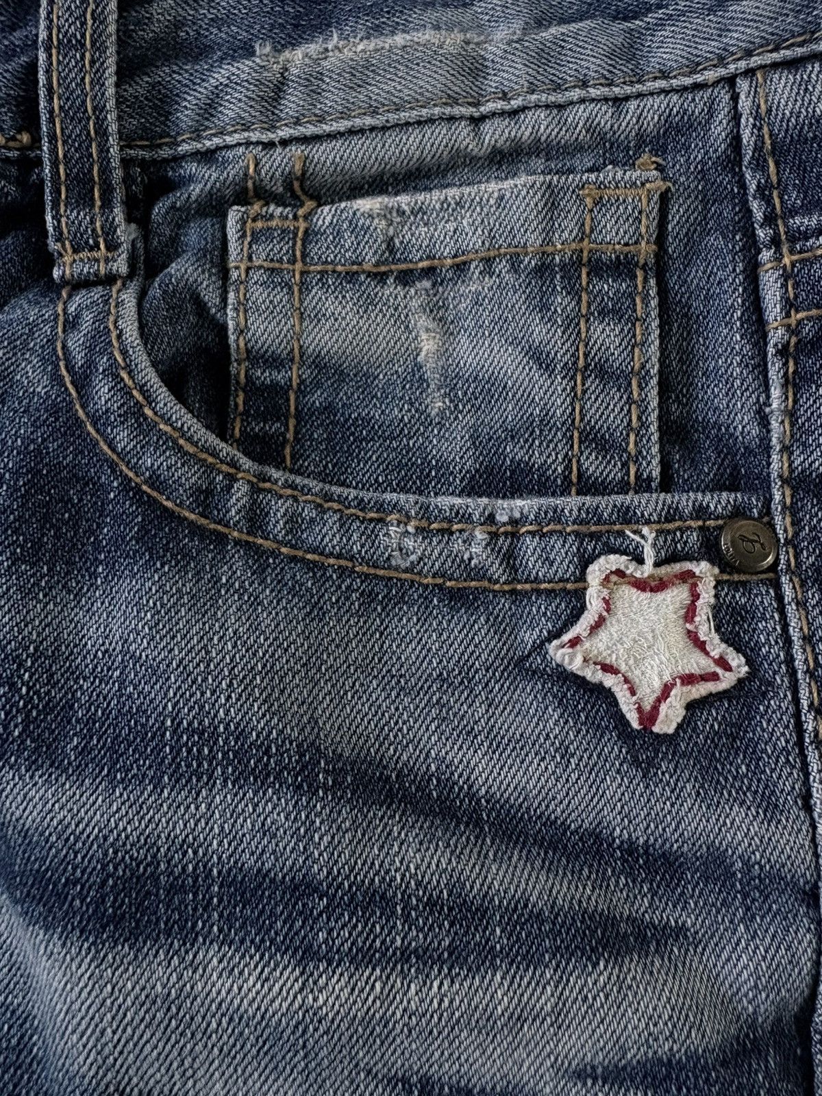 14th Addiction Lolita Clawmarks whisker Denim Pants Size US 29 - 10 Thumbnail