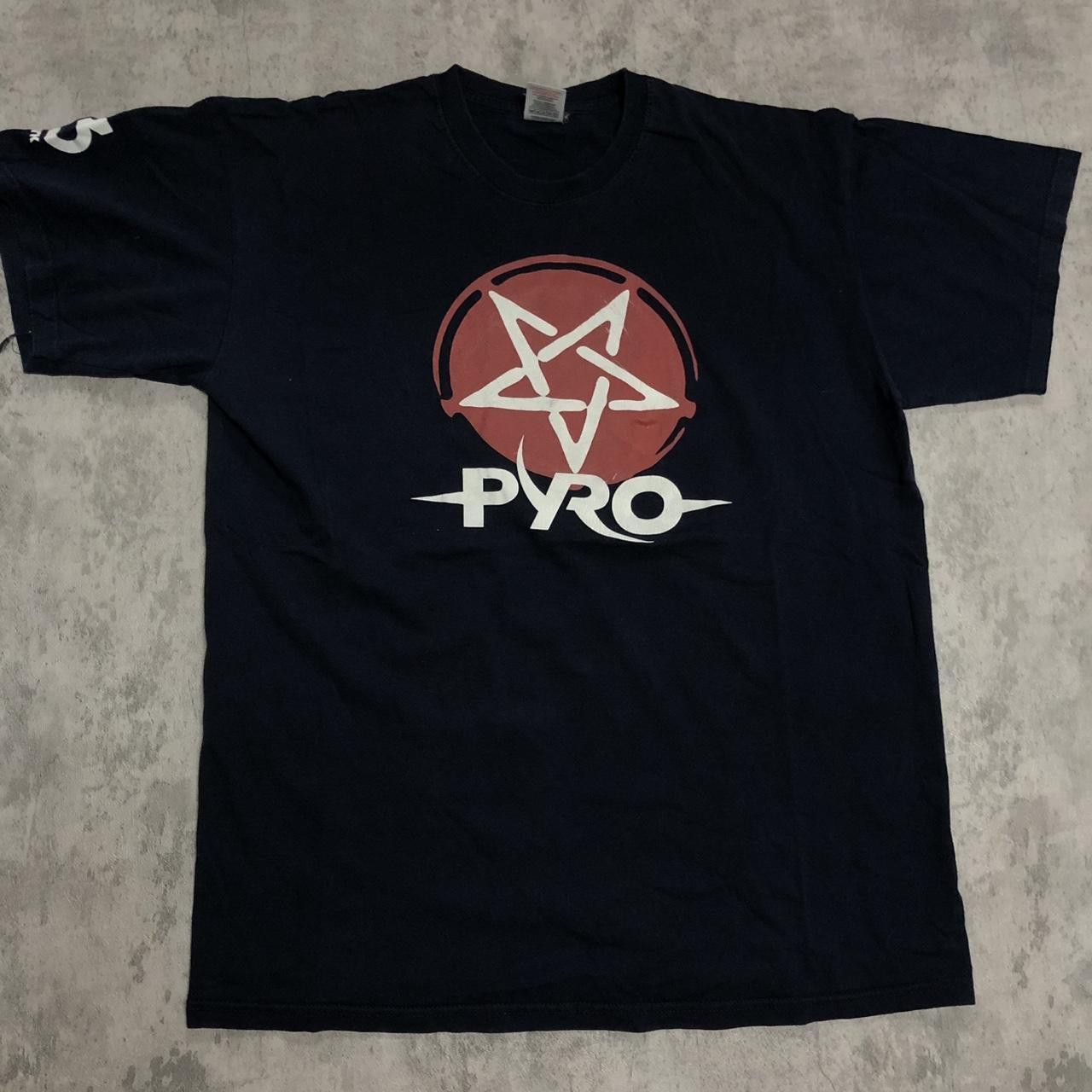 Fruit Of The Loom Black and red Pyro T-shirt #punkrock Size US L / EU 52-54 / 3 - 1 Thumbnail