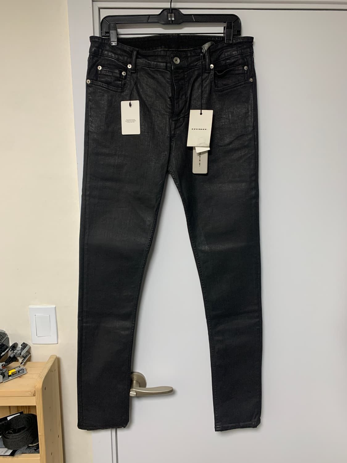 Rick Owens Rick Owens Tyrone cut waxed jeans Size US 34 / EU 50 - 1 Thumbnail